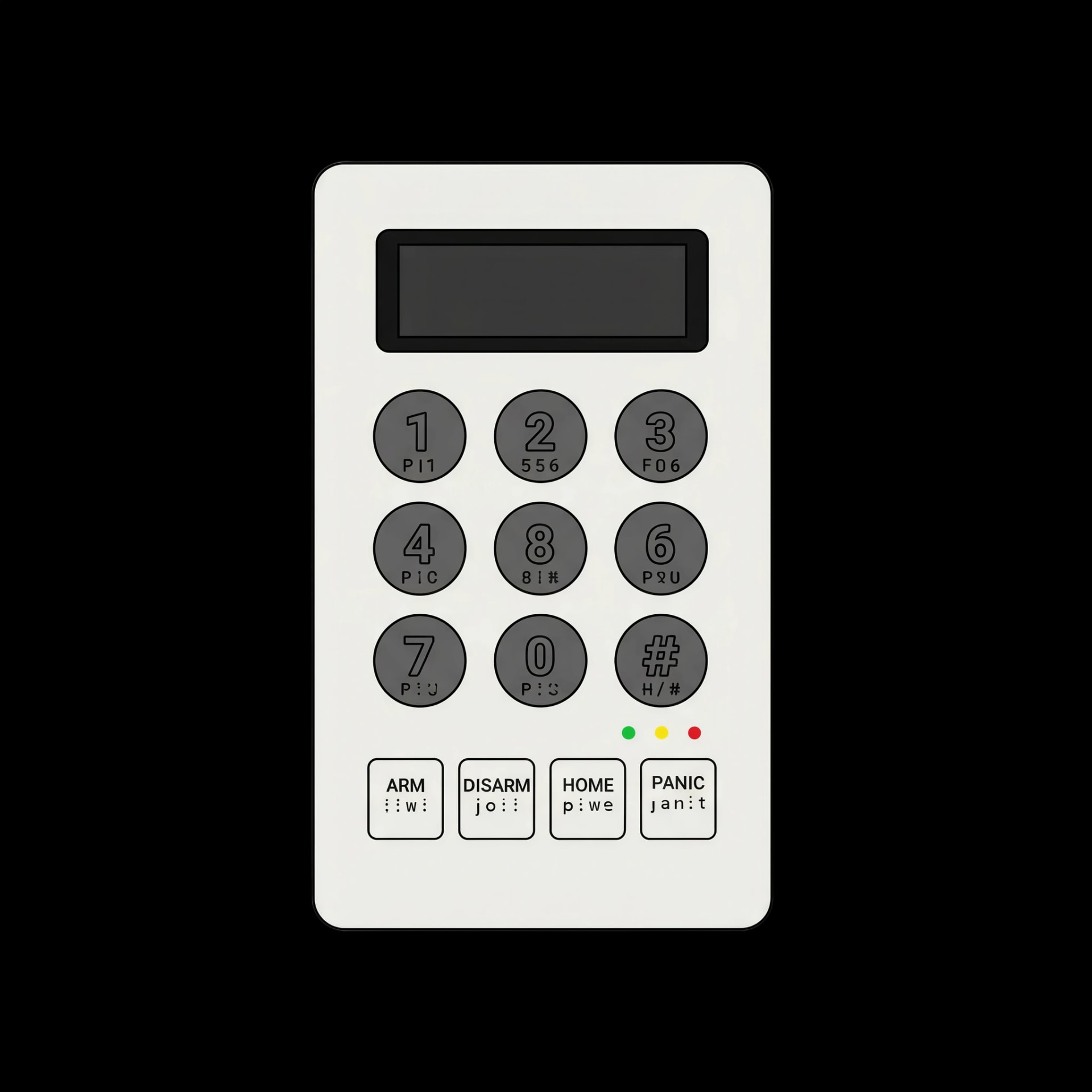 Tactile Security Keypad