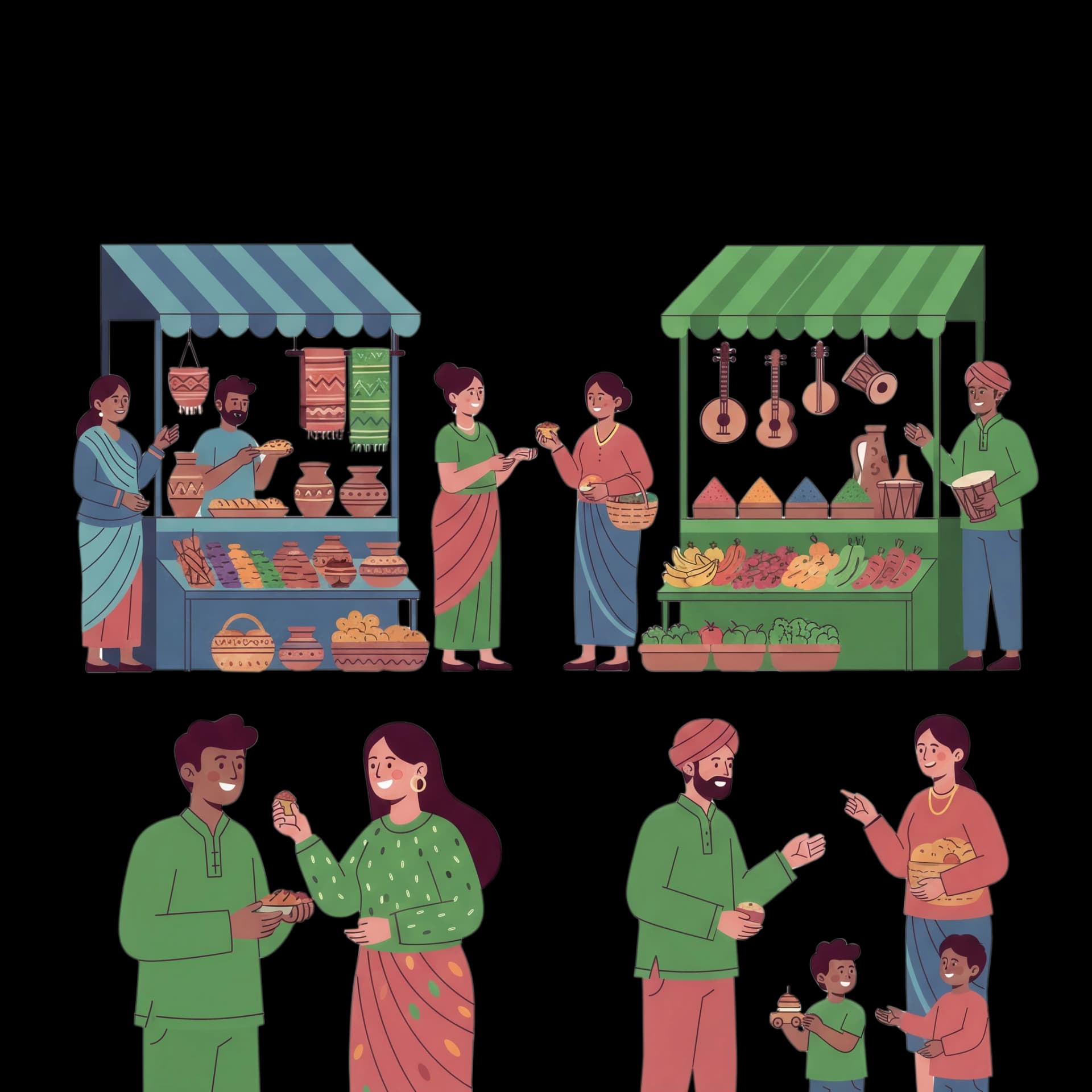 Vibrant Cultural Market