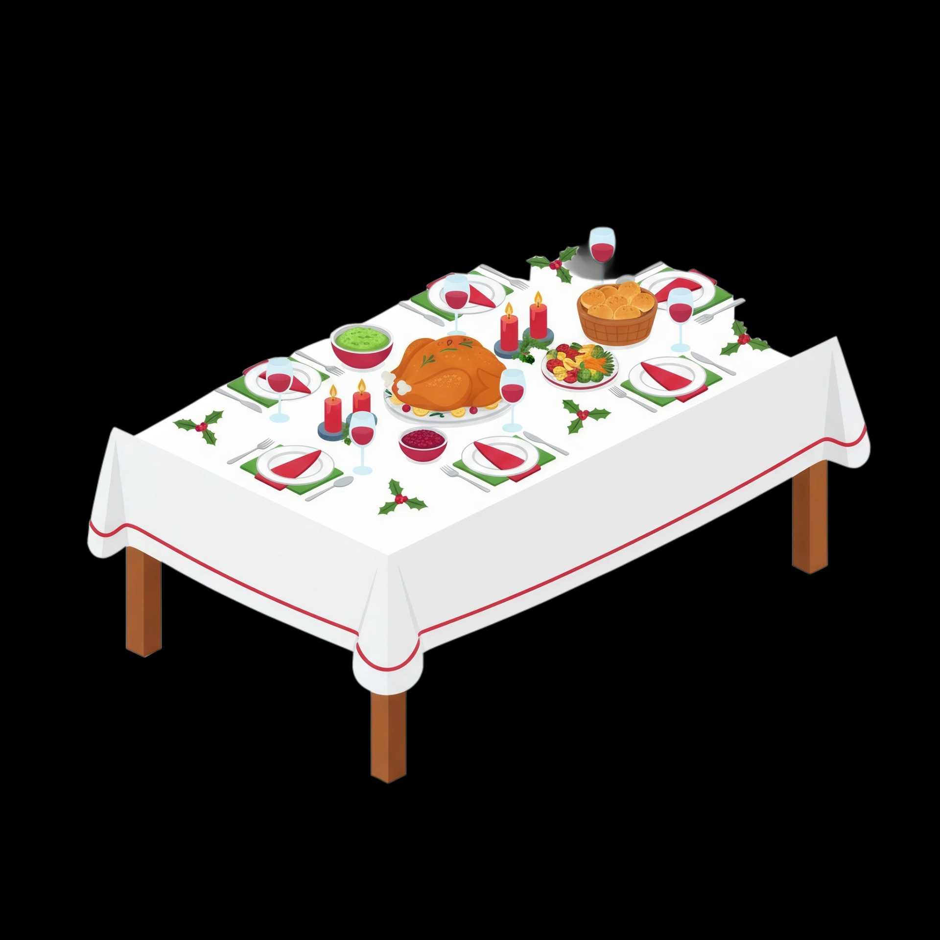 Festive Holiday Table