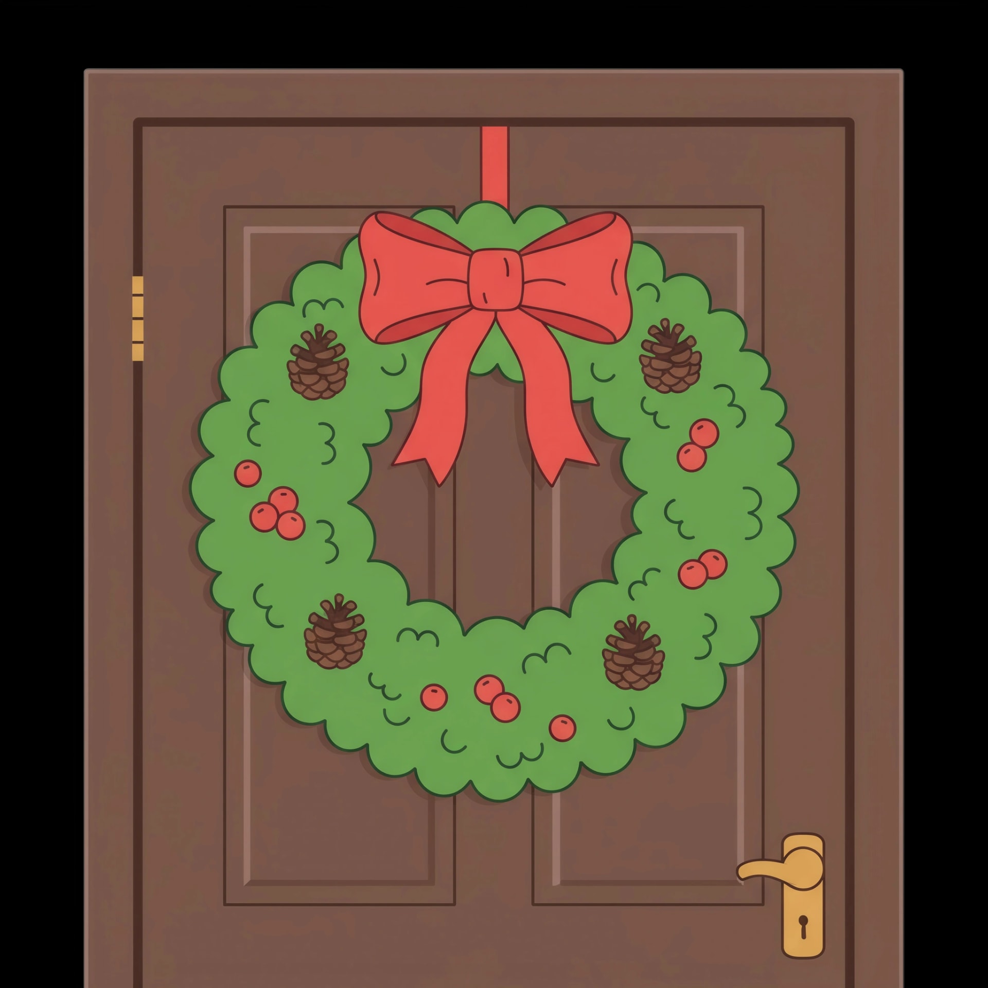 Festive Holiday Wreath
