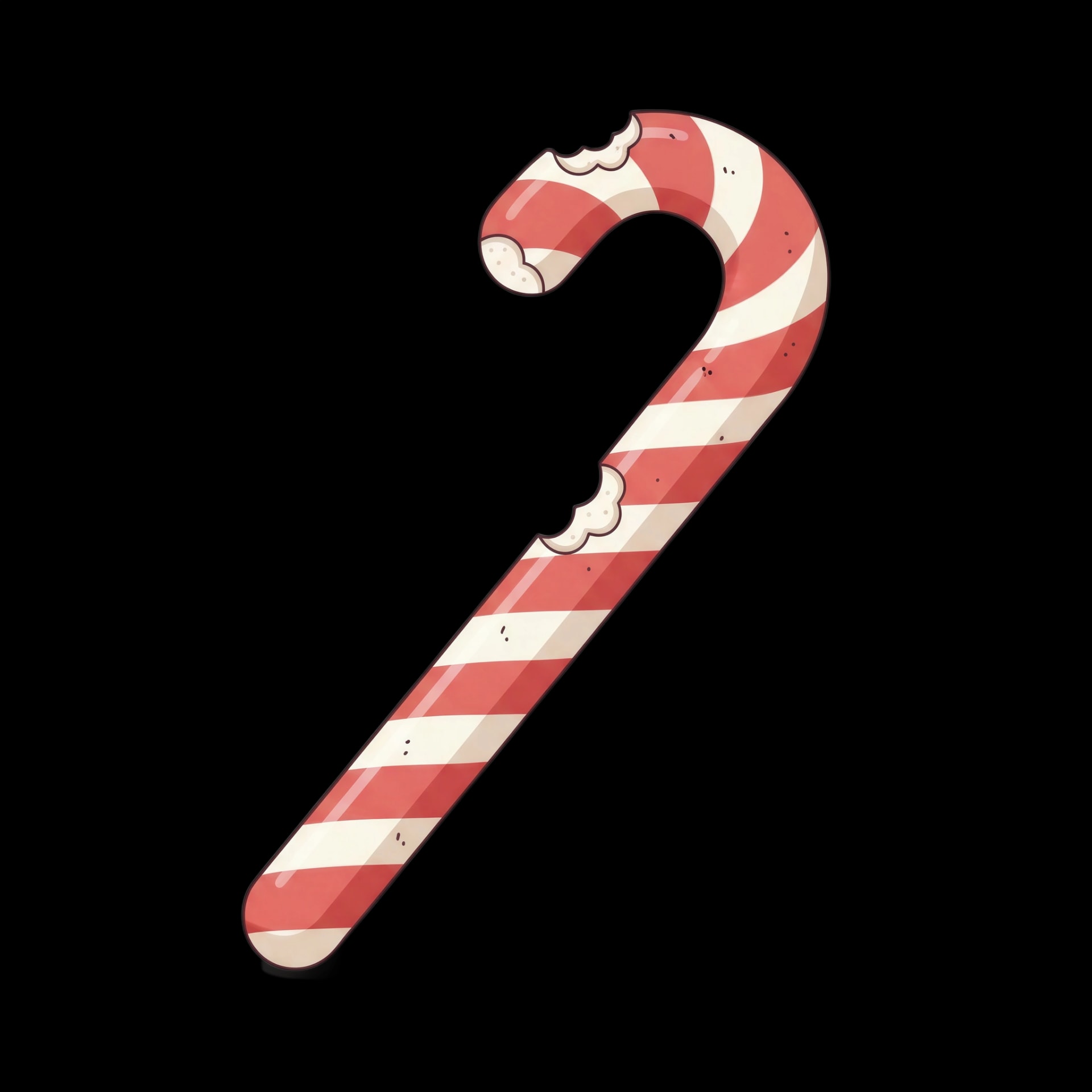 Chewed Candy Cane
