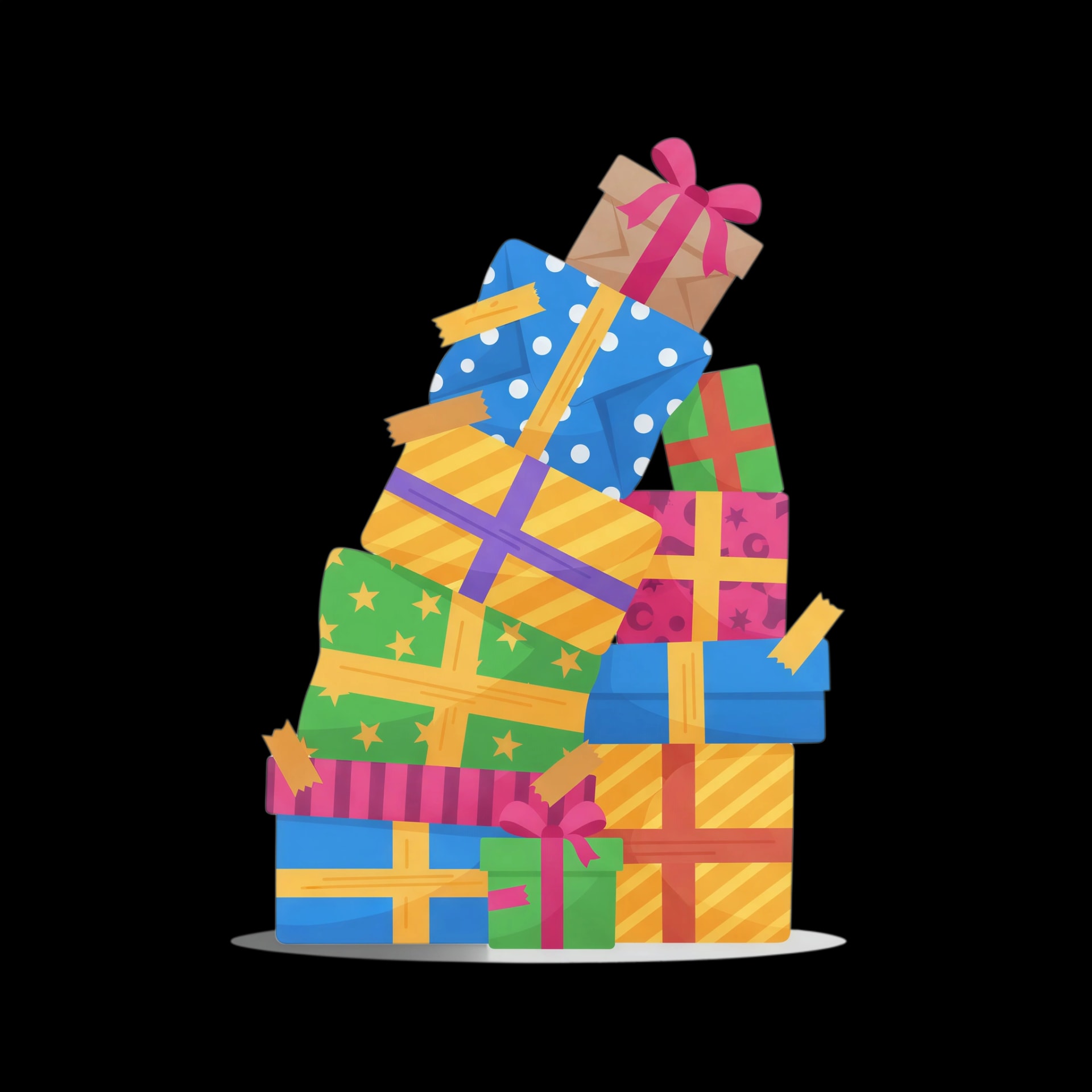 Mismatched Gift Pile