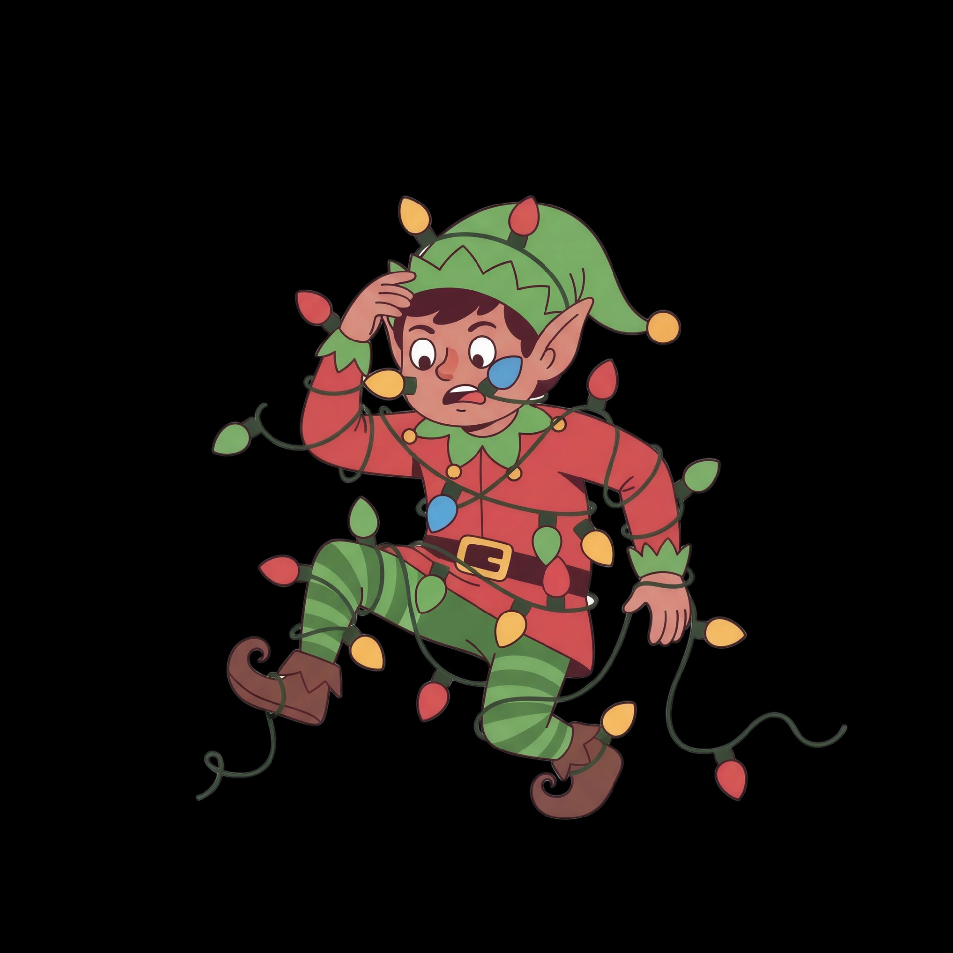 Topsy-Turvy Lights Elf