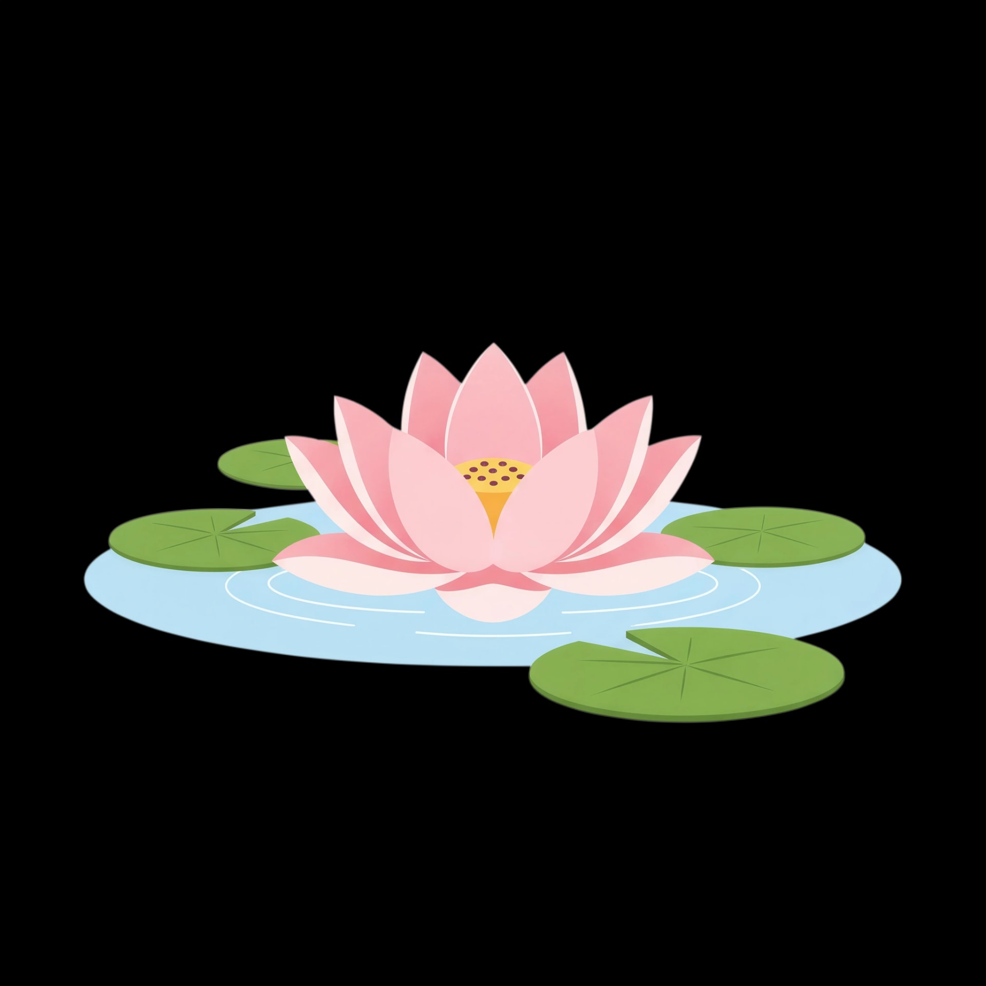 Serene Lotus Reflection