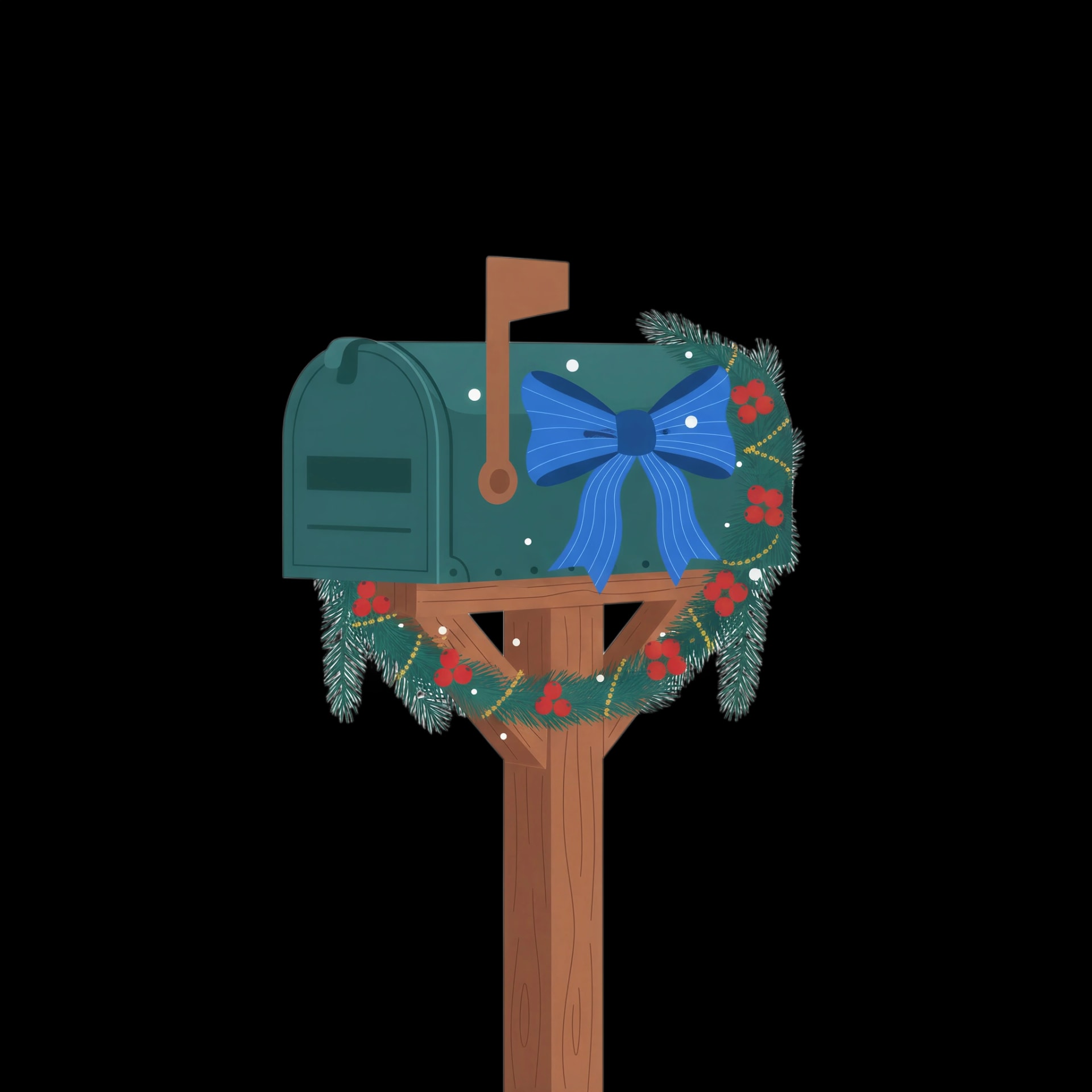 Festive Mailbox Decor