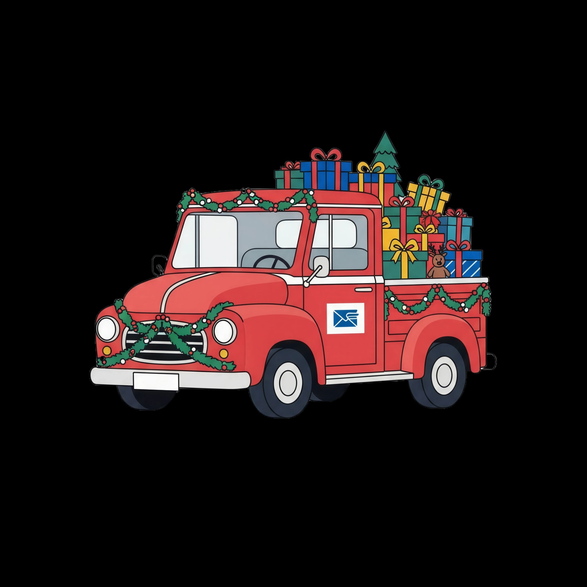 Festive Delivery Truck
