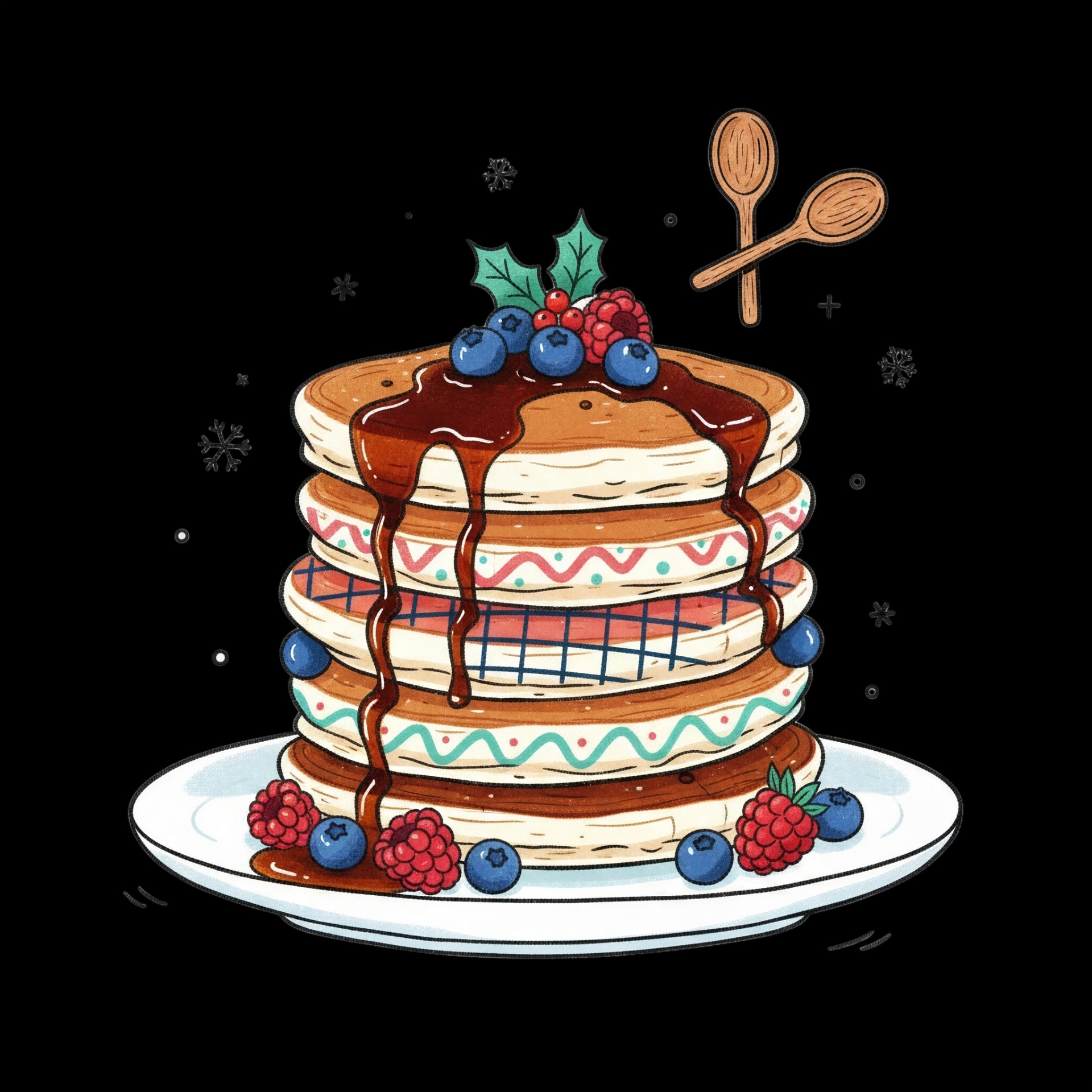 Holiday Pancake Stack