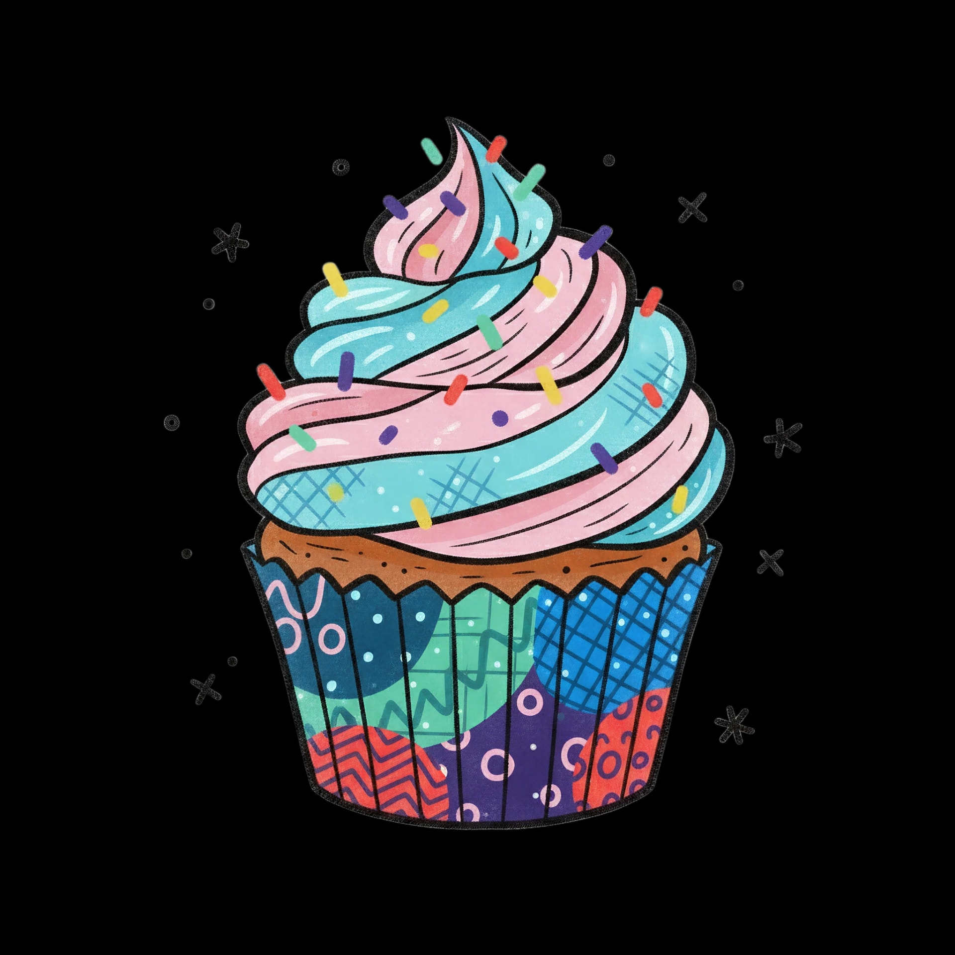 Elaborate Holiday Cupcake