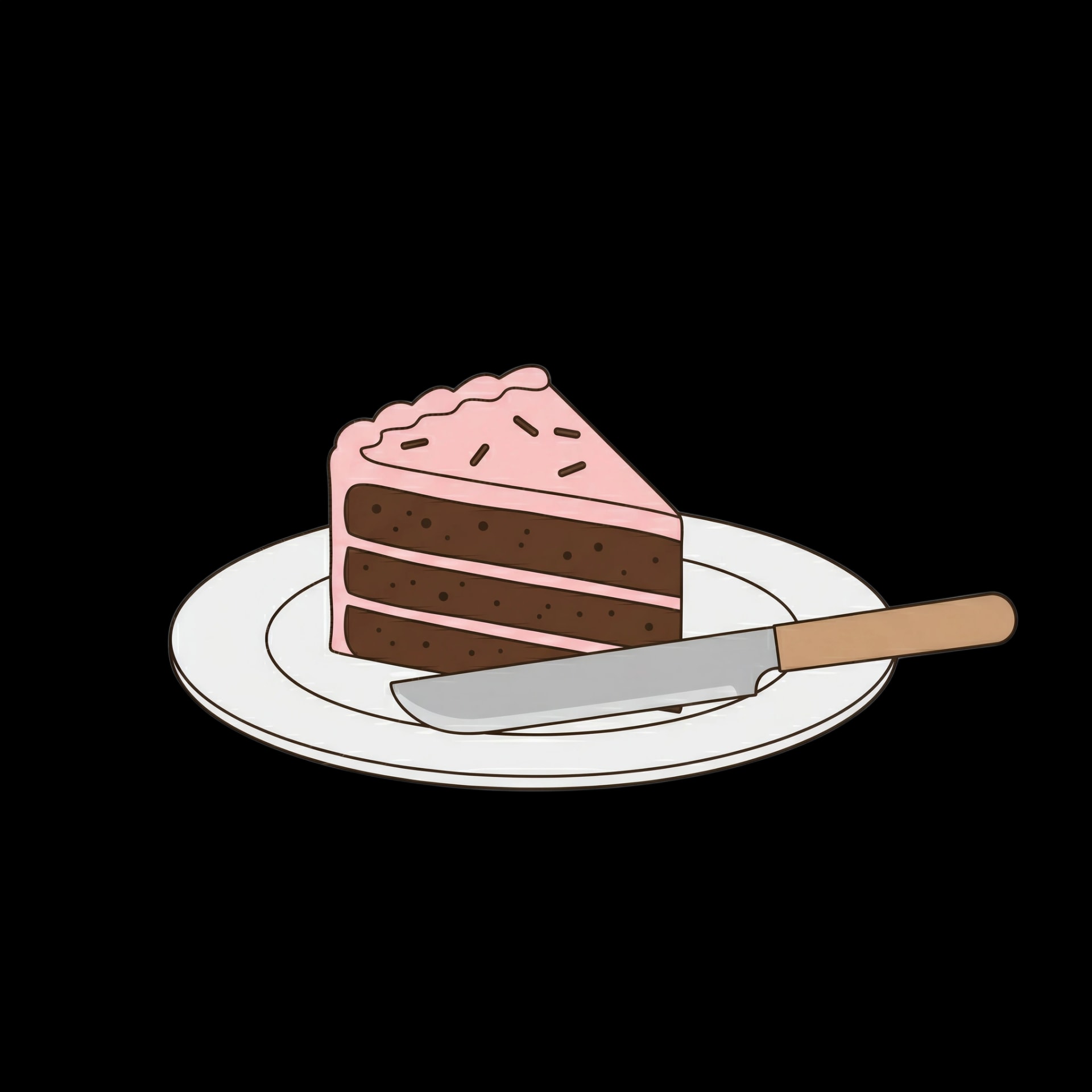 Cake Slice Served