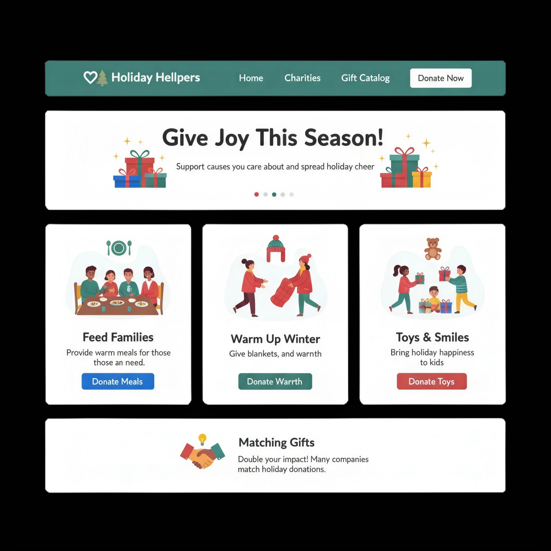 Holiday Giving Site