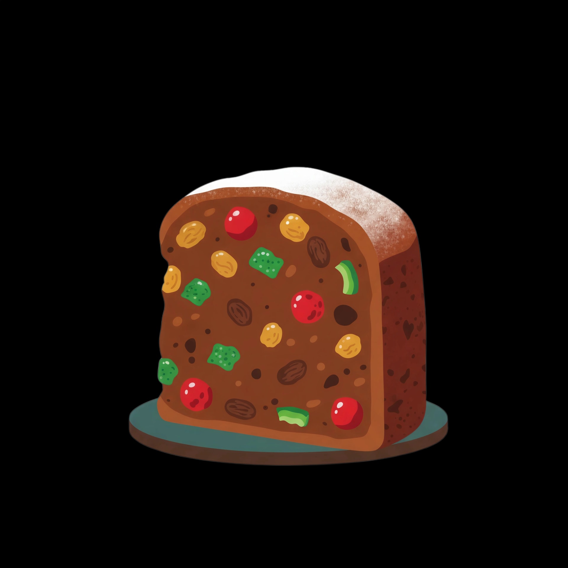Holiday Fruitcake Slice