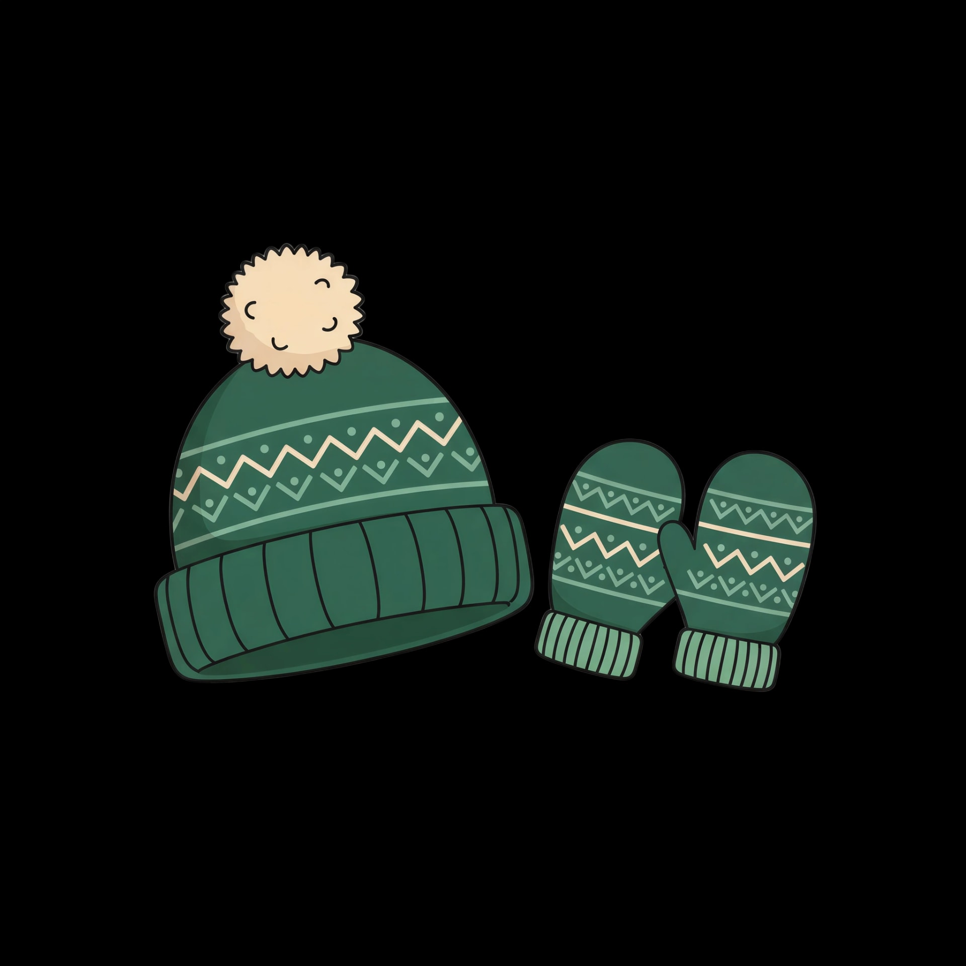 Winter Hat and Mittens