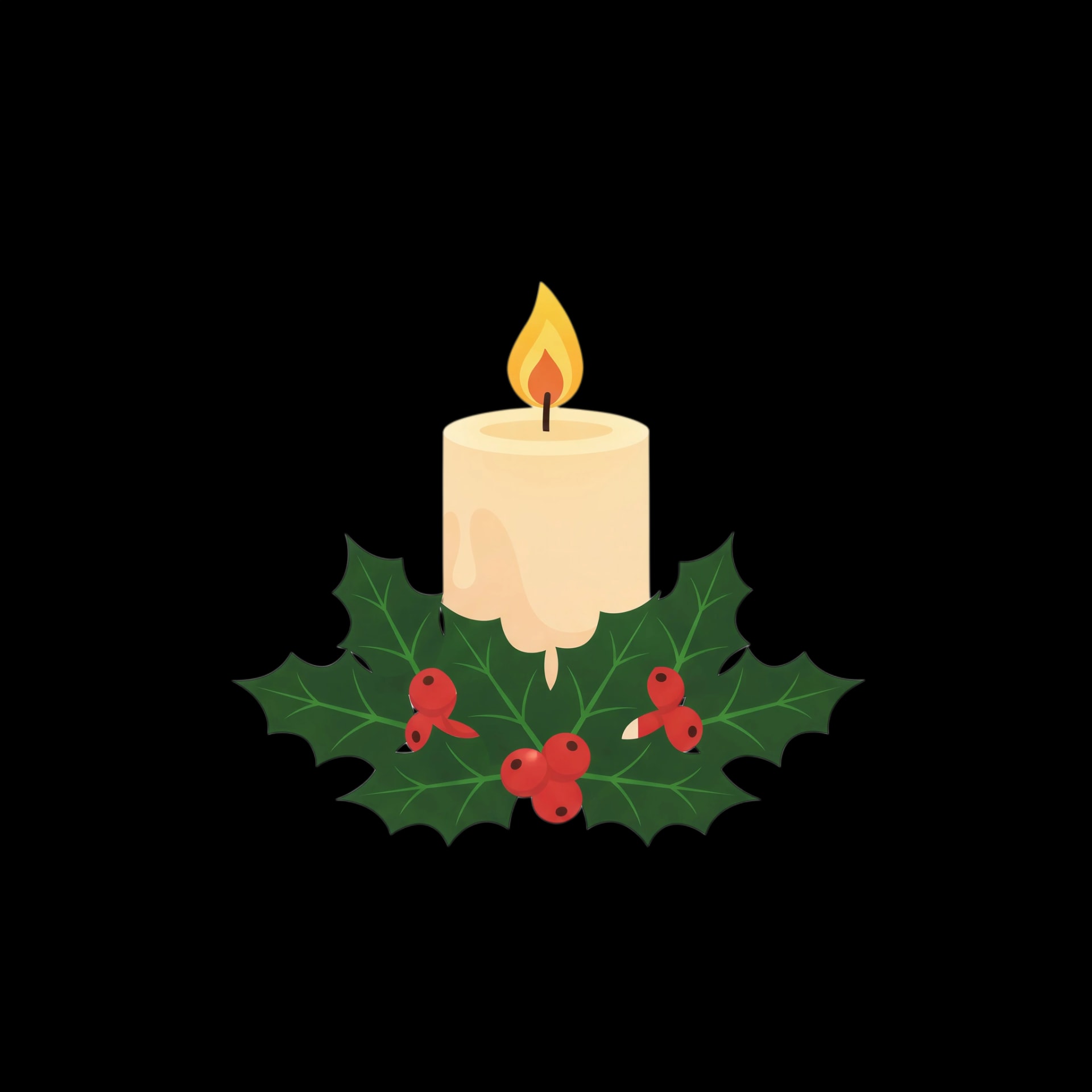 Holly Candlelight