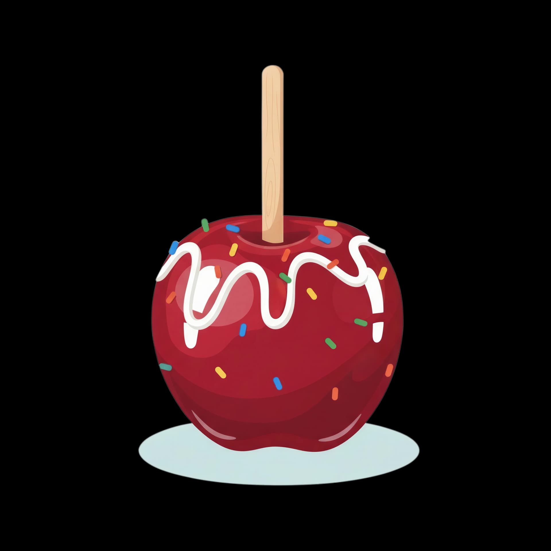 Glossy Candied Apple