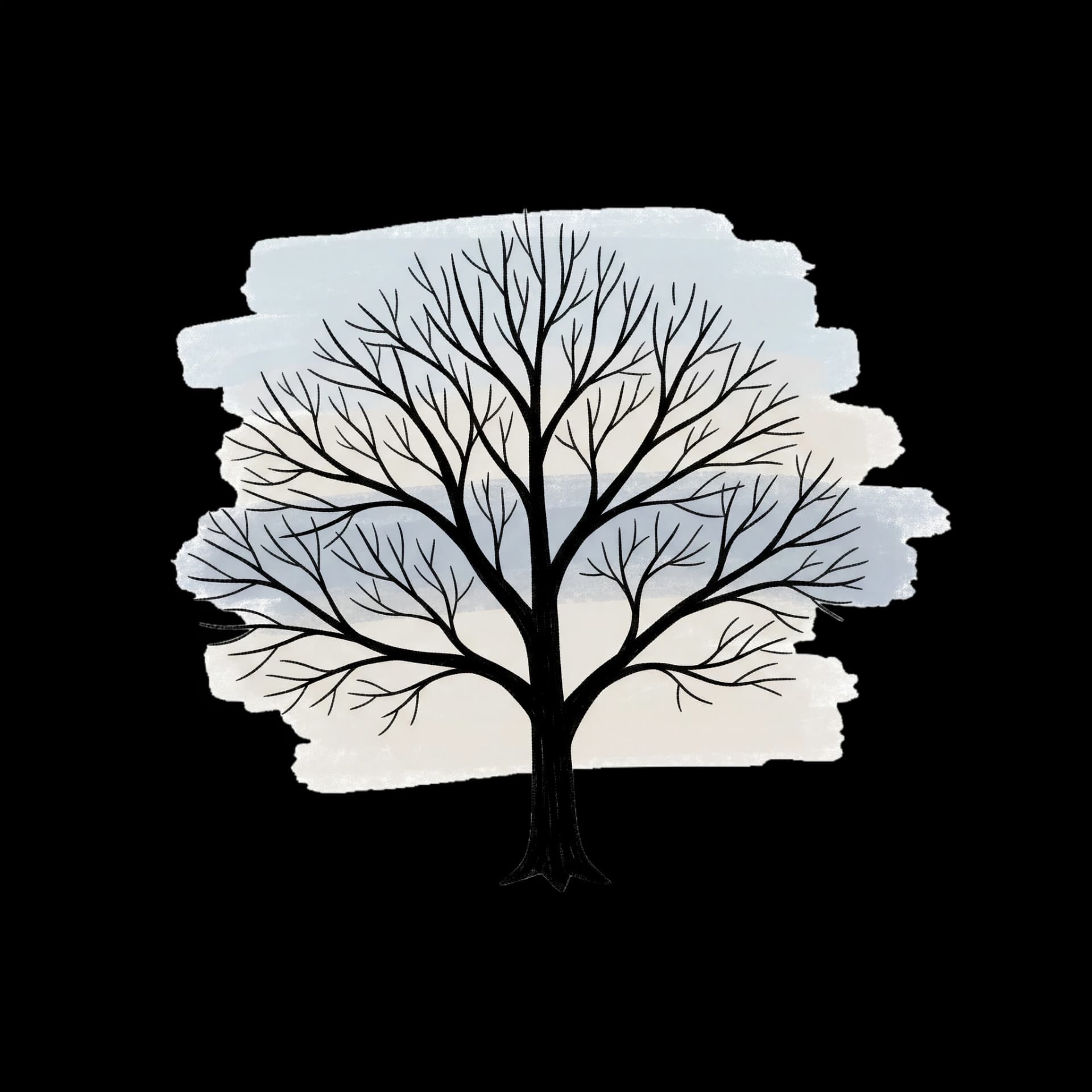 Winter Tree Silhouette