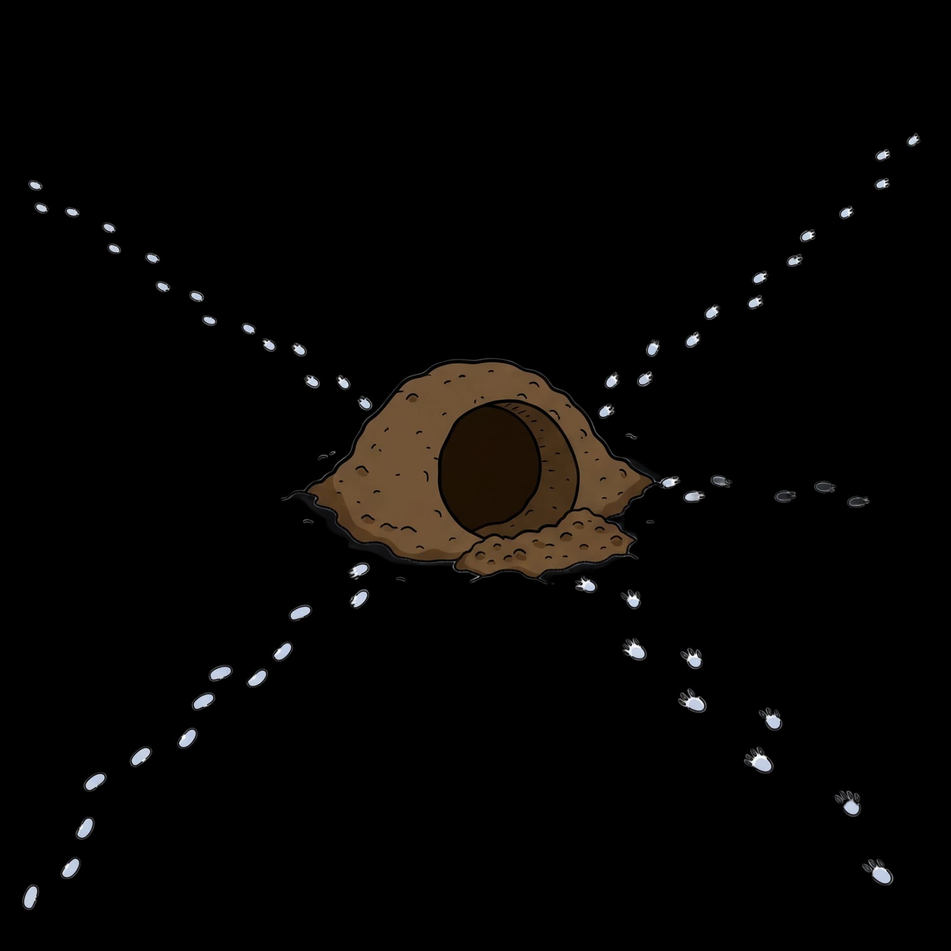 Snowy Burrow Entrance