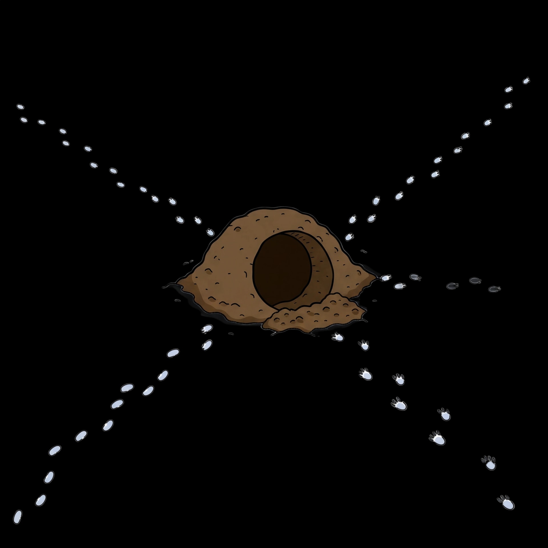 Snowy Burrow Entrance