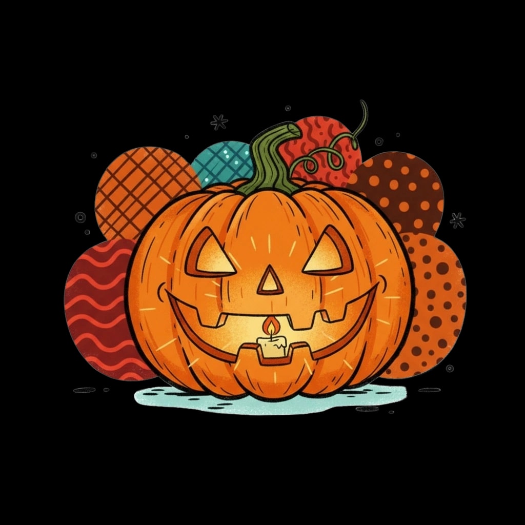 Grinning Jack-o'-Lantern