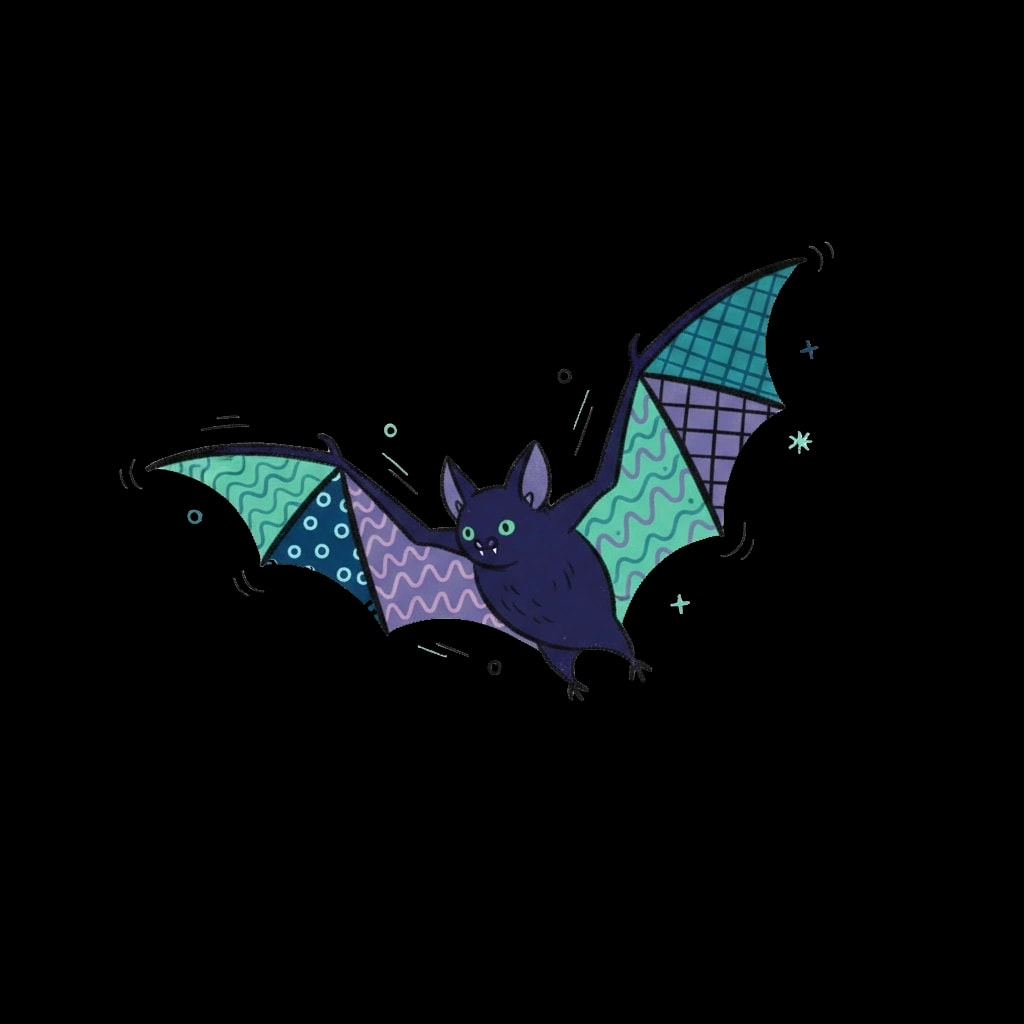 Stylized Flying Bat