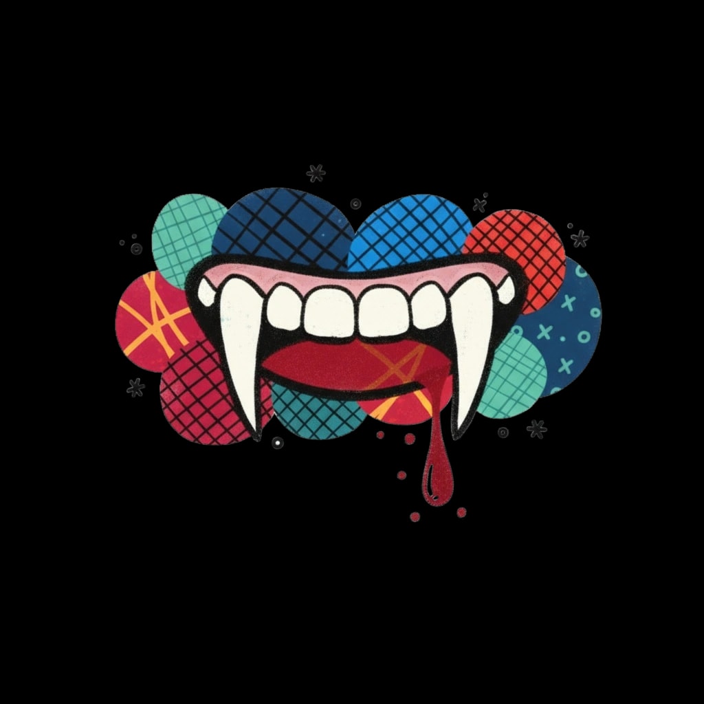Dripping Vampire Fangs