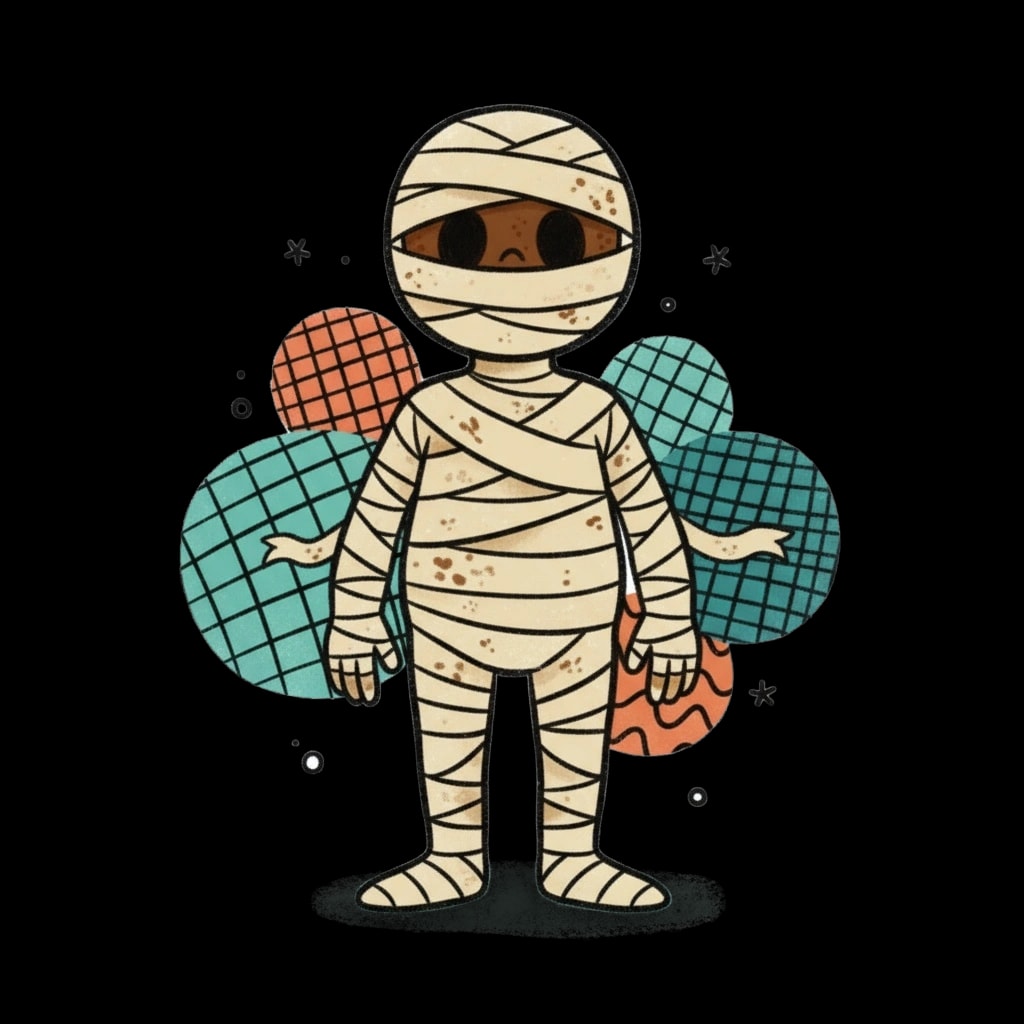 Cartoon Mummy Figure