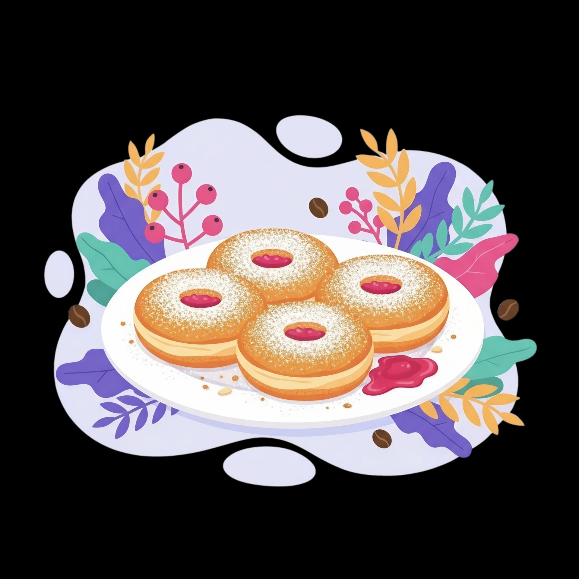 Sufganiyot Plate