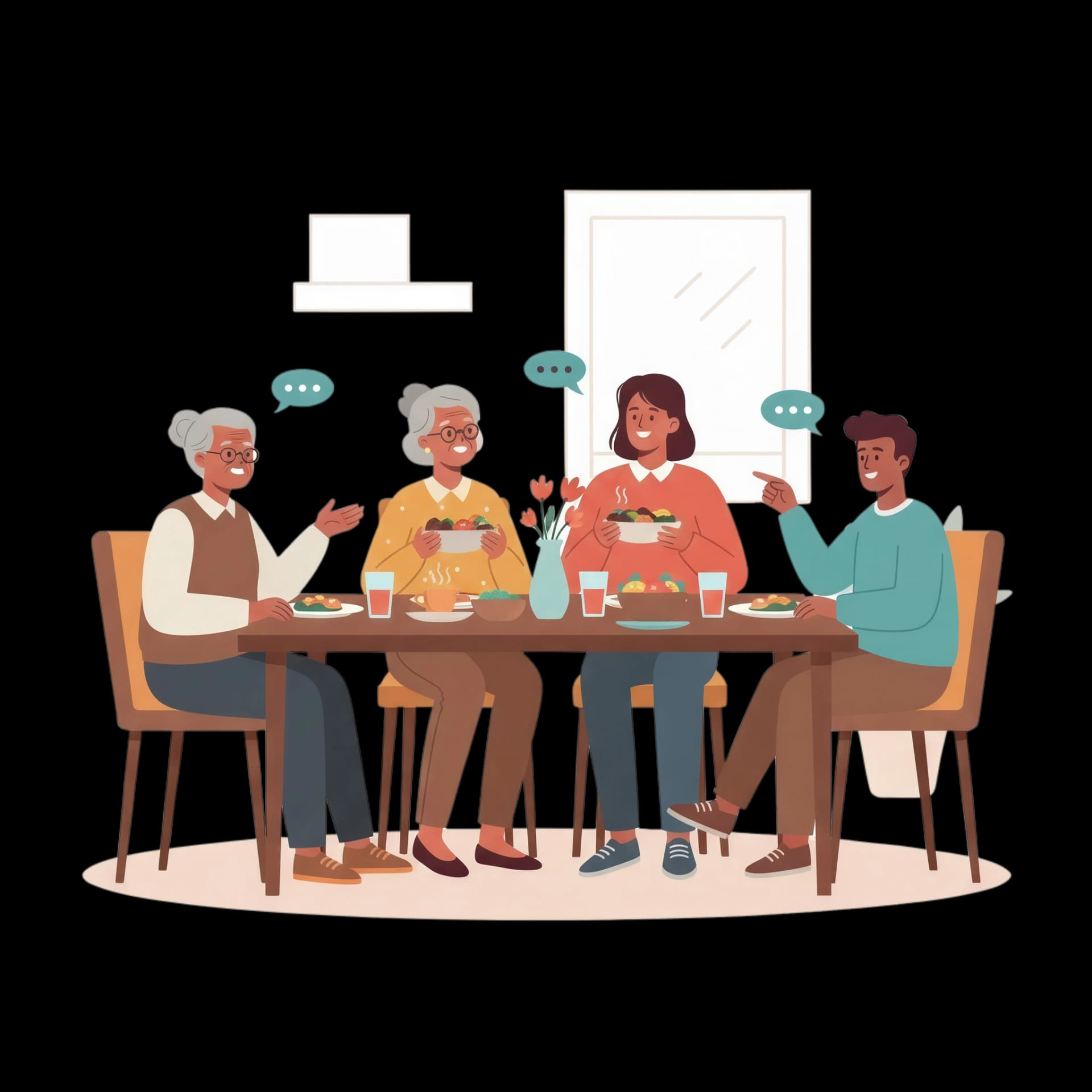 Family Feast & Laughter