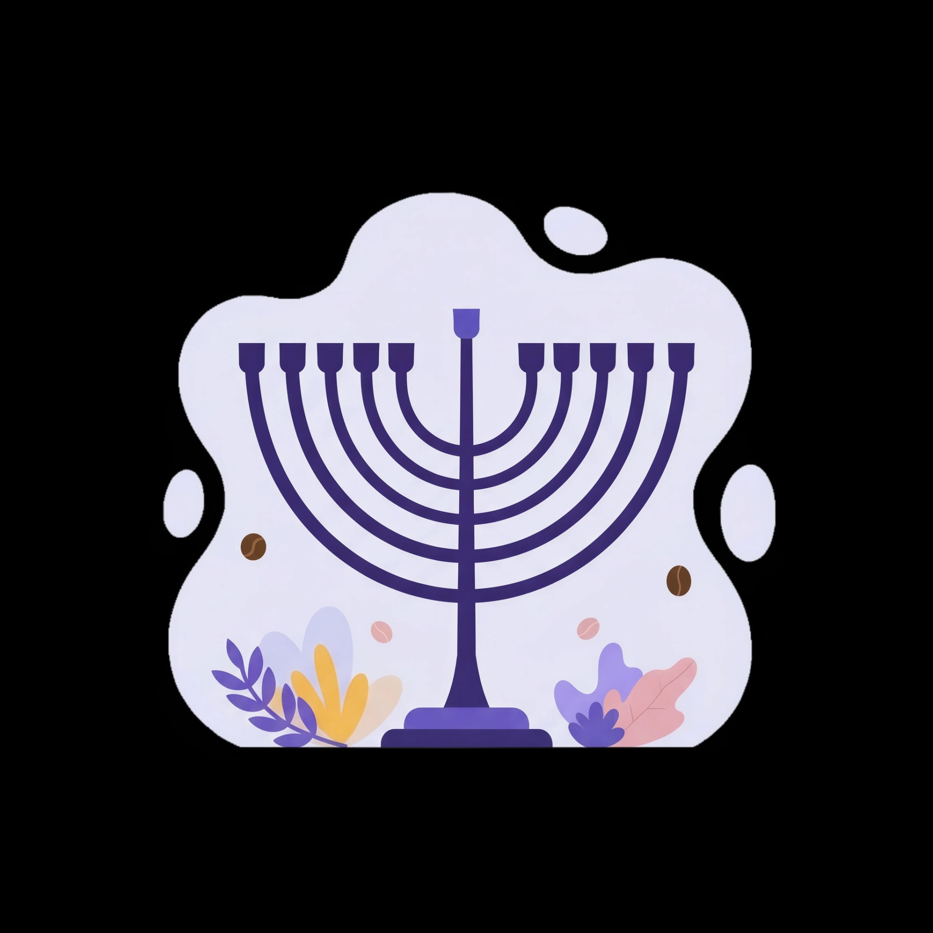 Minimalist Menorah Icon