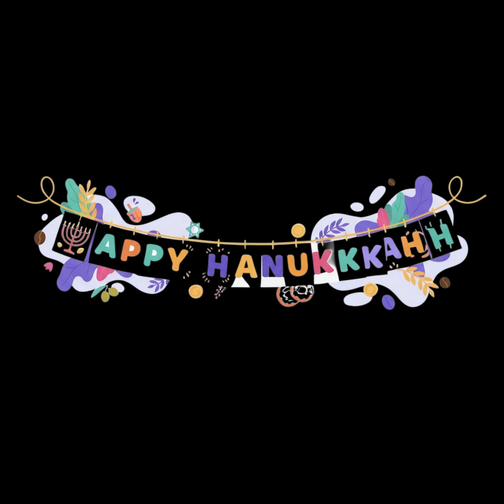 Happy Hanukkah Banner