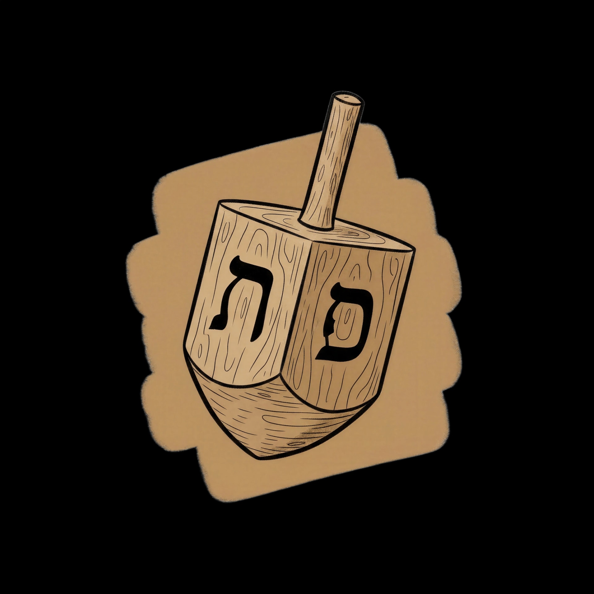 Wooden Dreidel