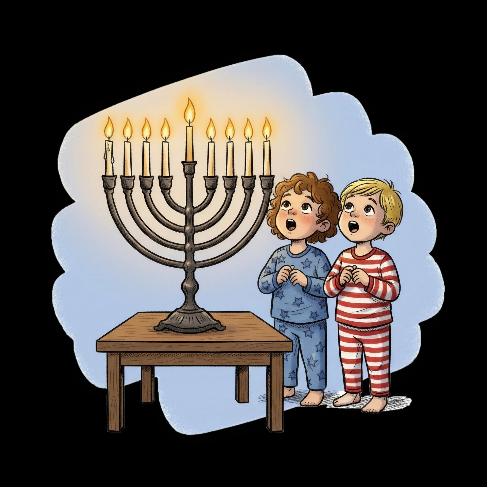 Children's Menorah Awe