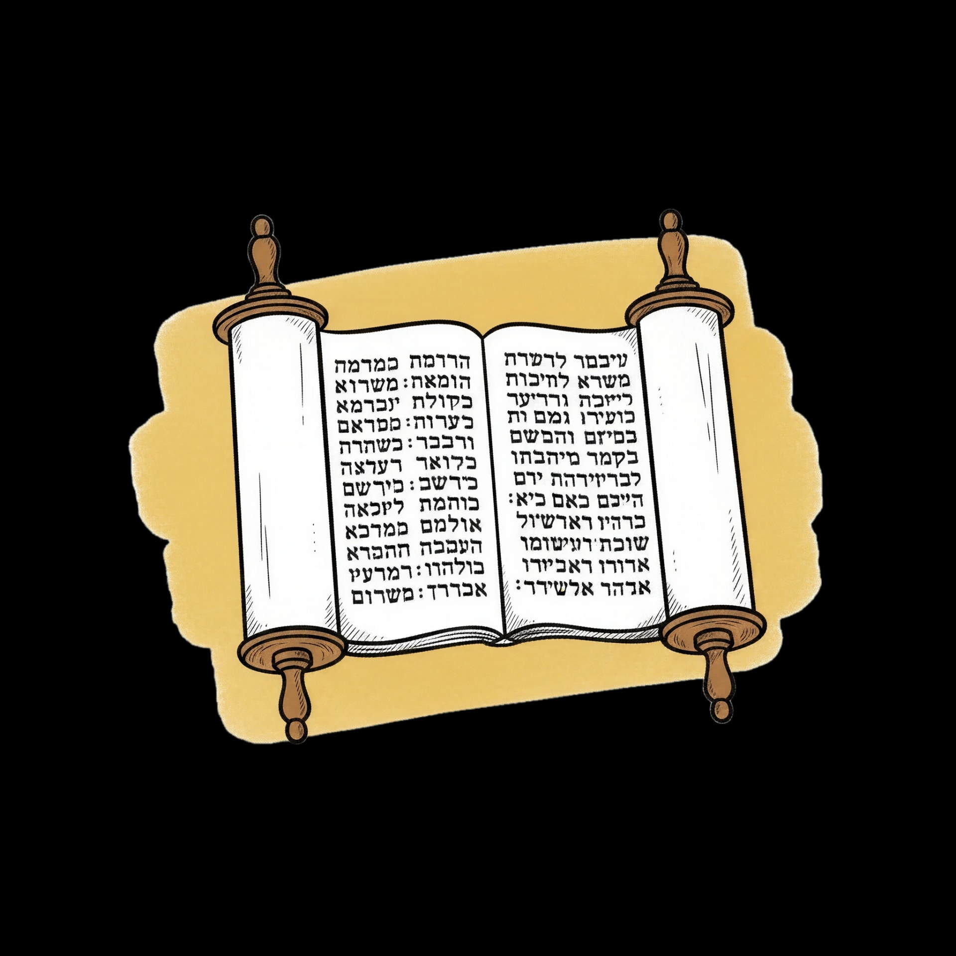 Open Torah Scroll