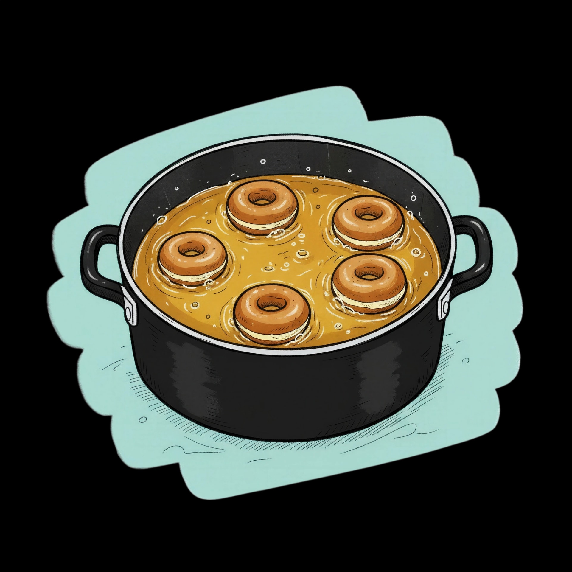 Frying Doughnuts