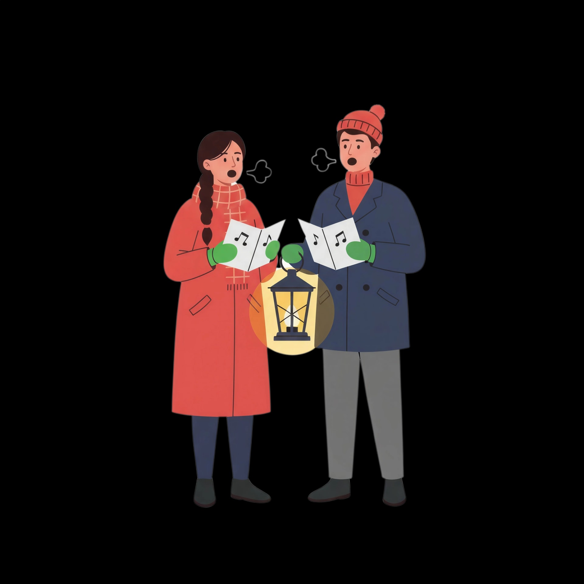 Lantern-Lit Carolers