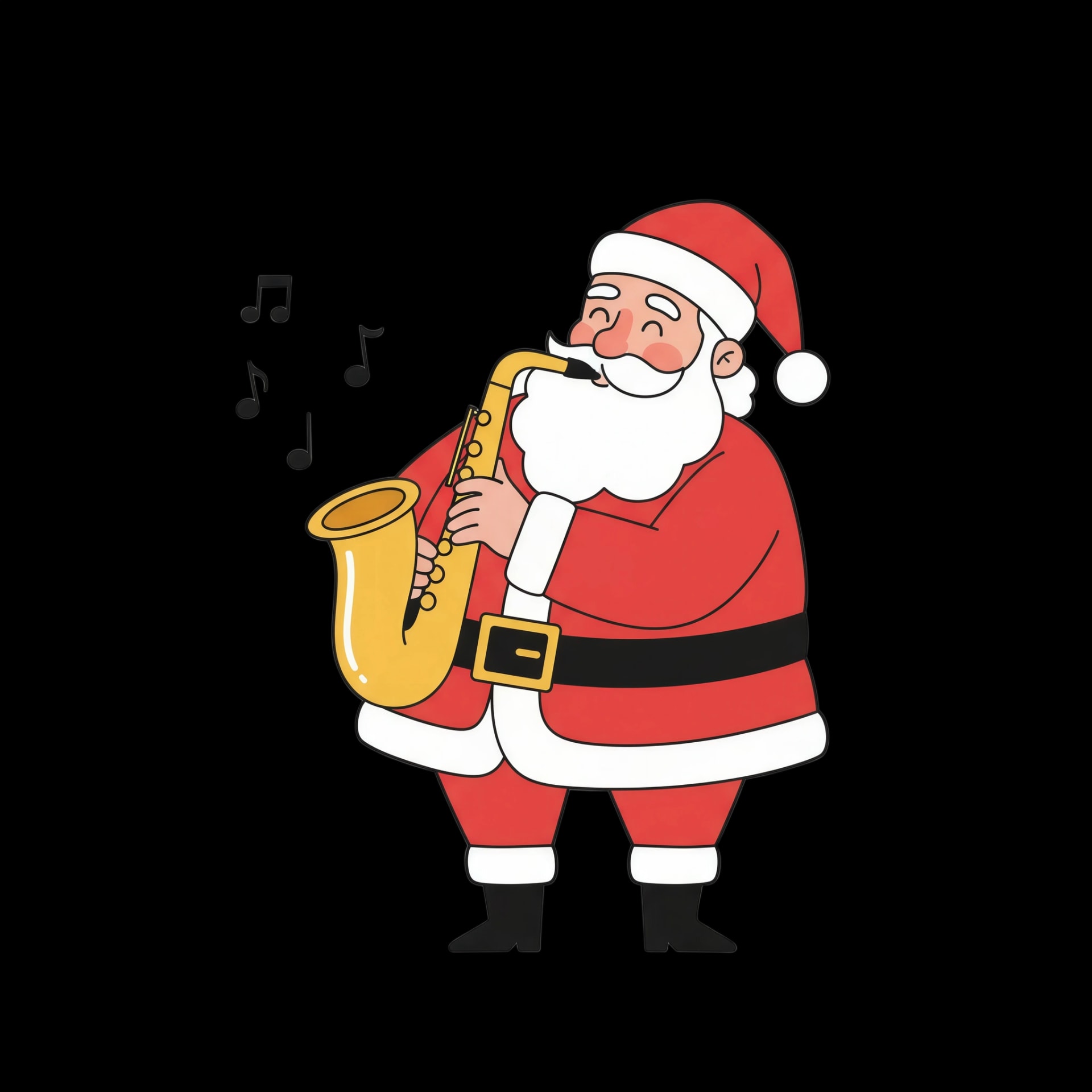 Saxophone Santa