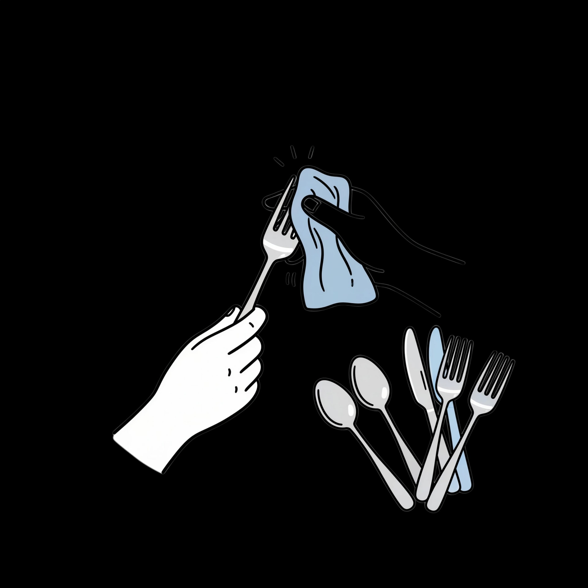 Polishing Silverware