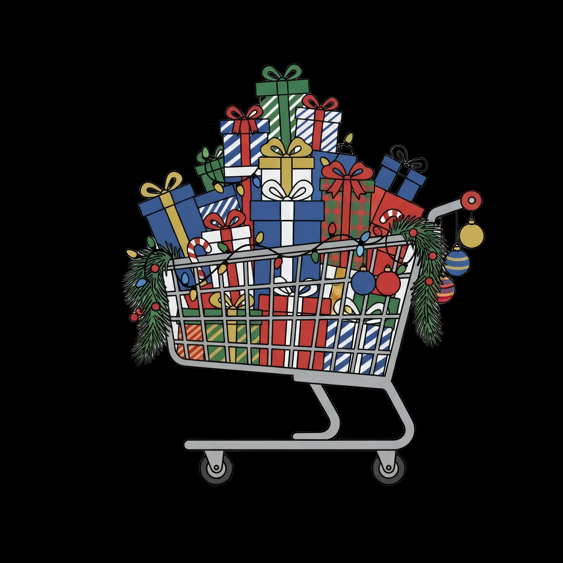 Festive Shopping Cart