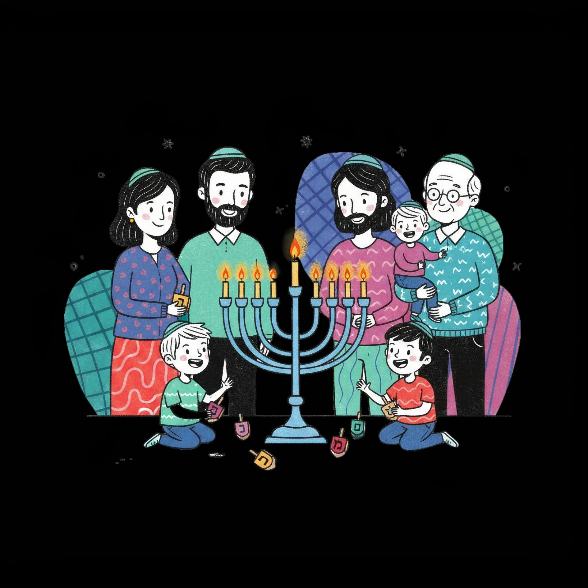 Hanukkah Menorah Celebration