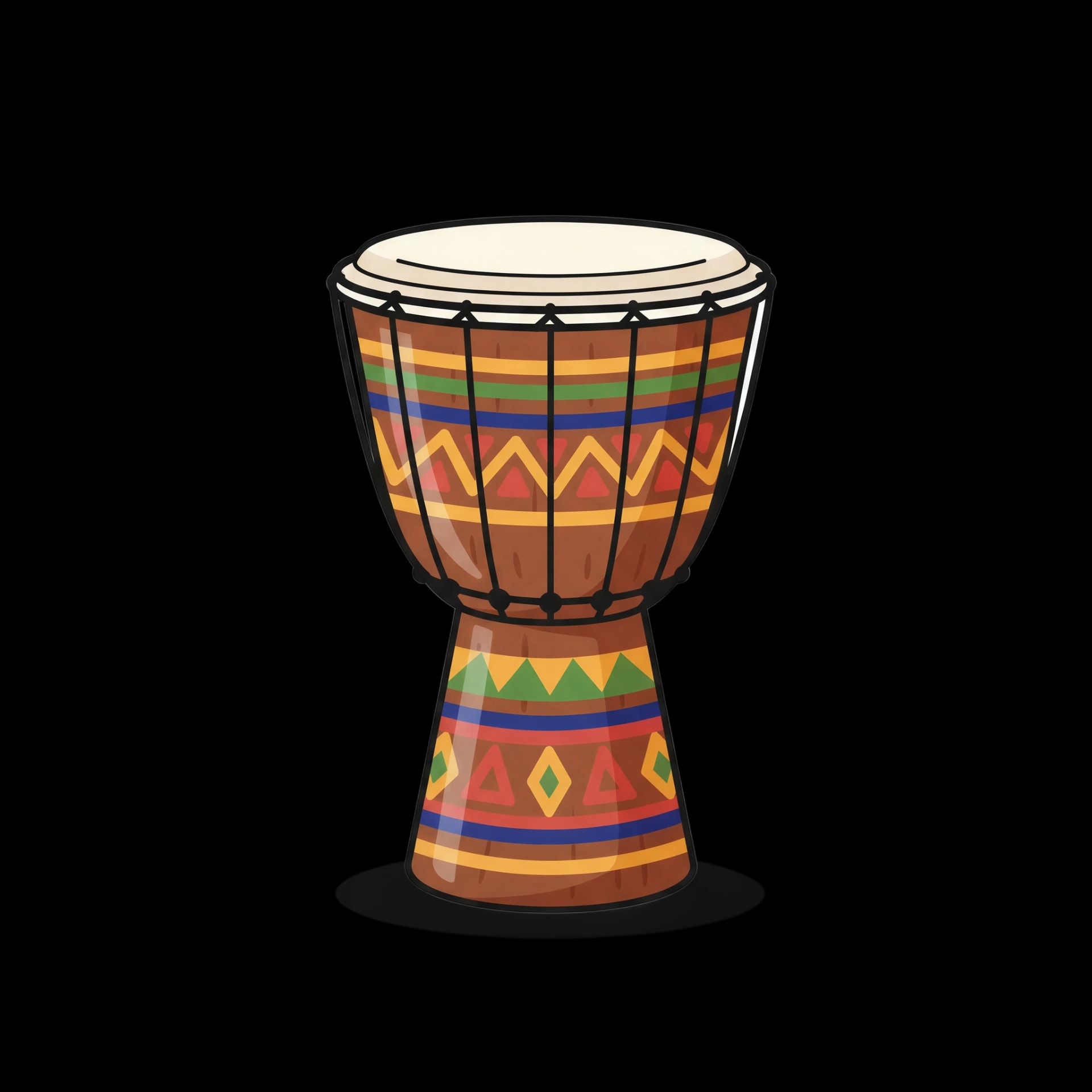 Decorative Djembe Drum