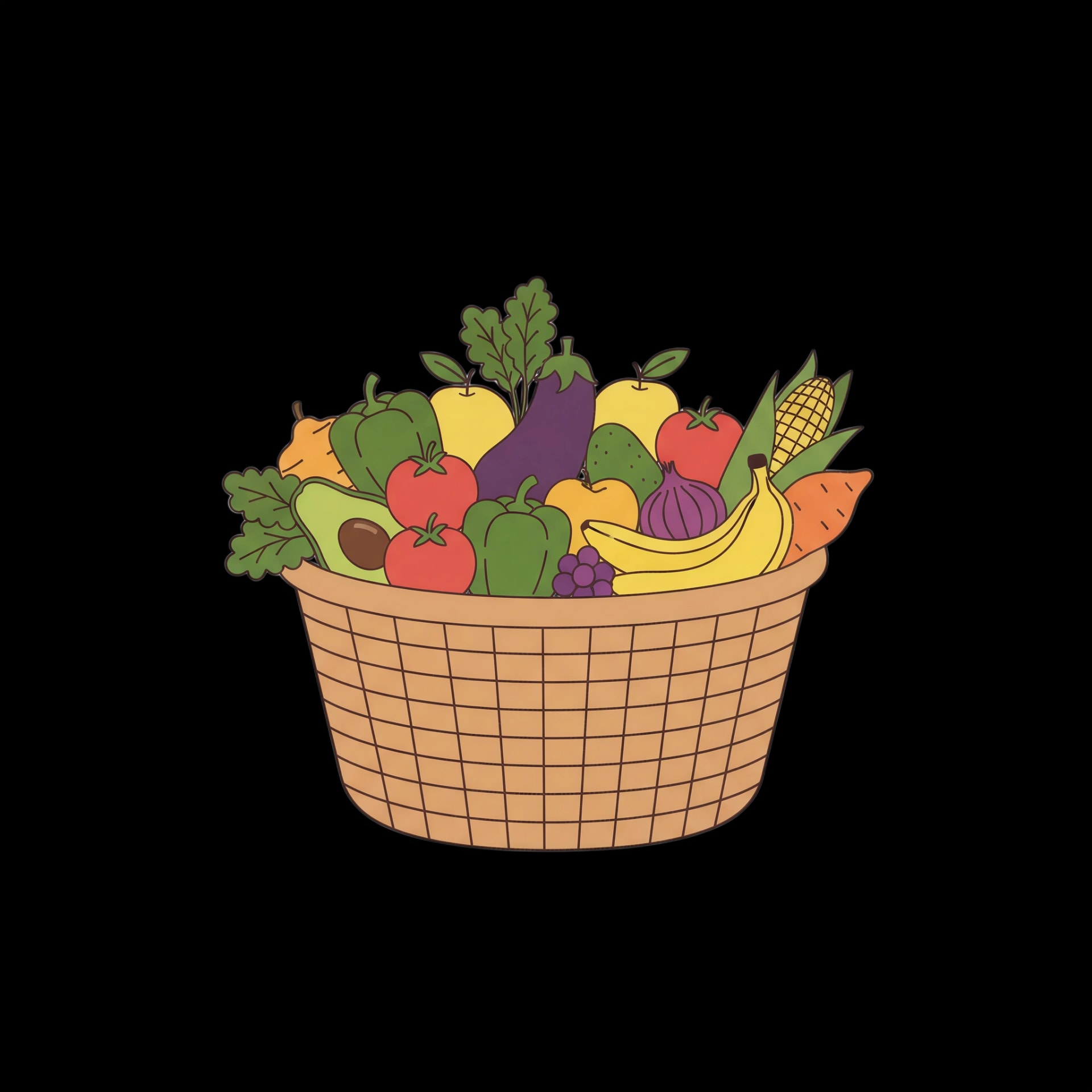 Harvest Crops Basket