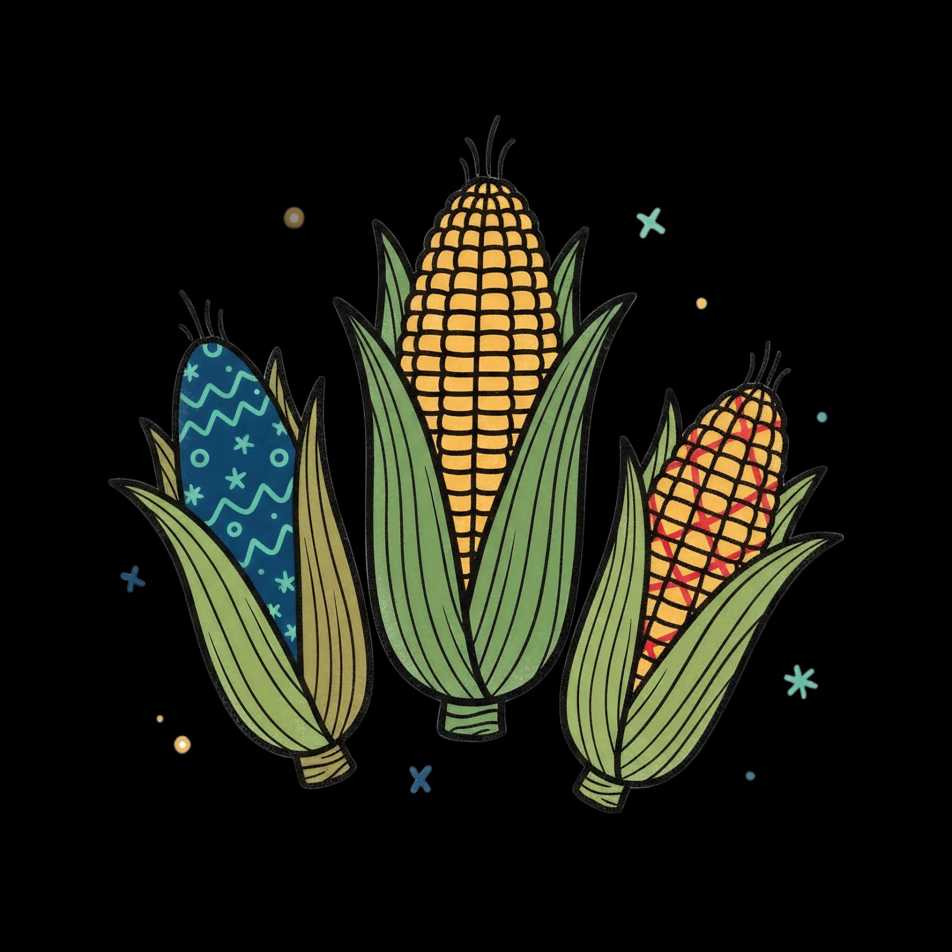 Three Ears of Corn