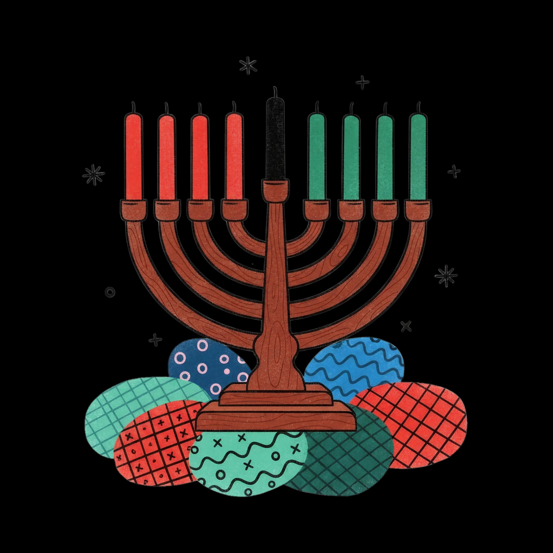 Unlit Kwanzaa Candles