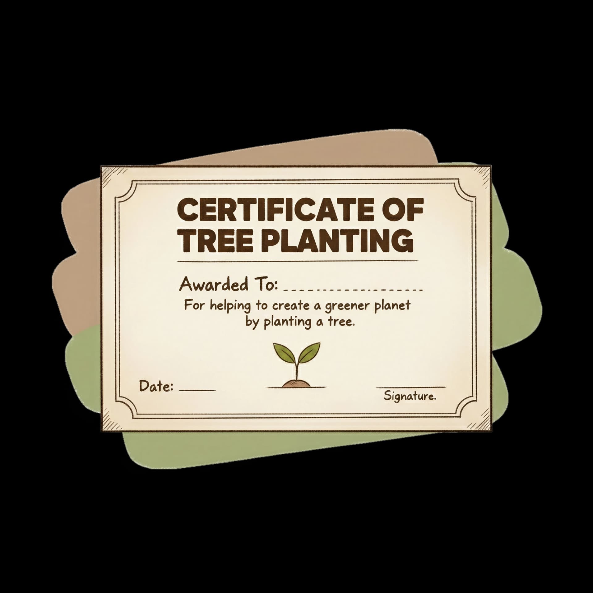 Tree Planting Certificate