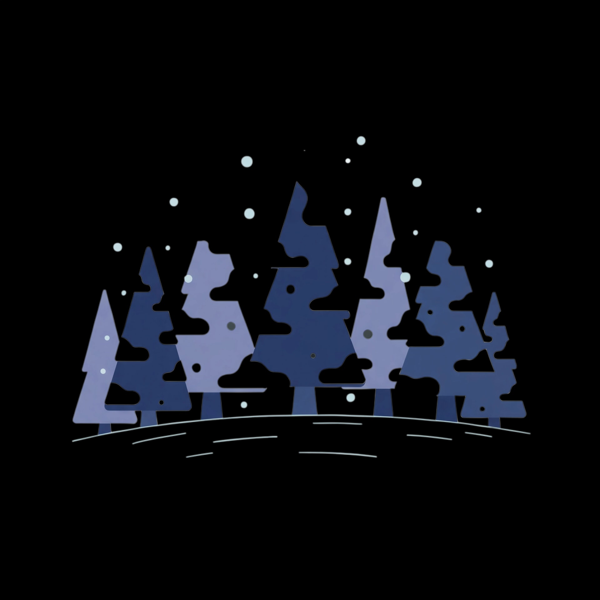 Serene Winter Forest