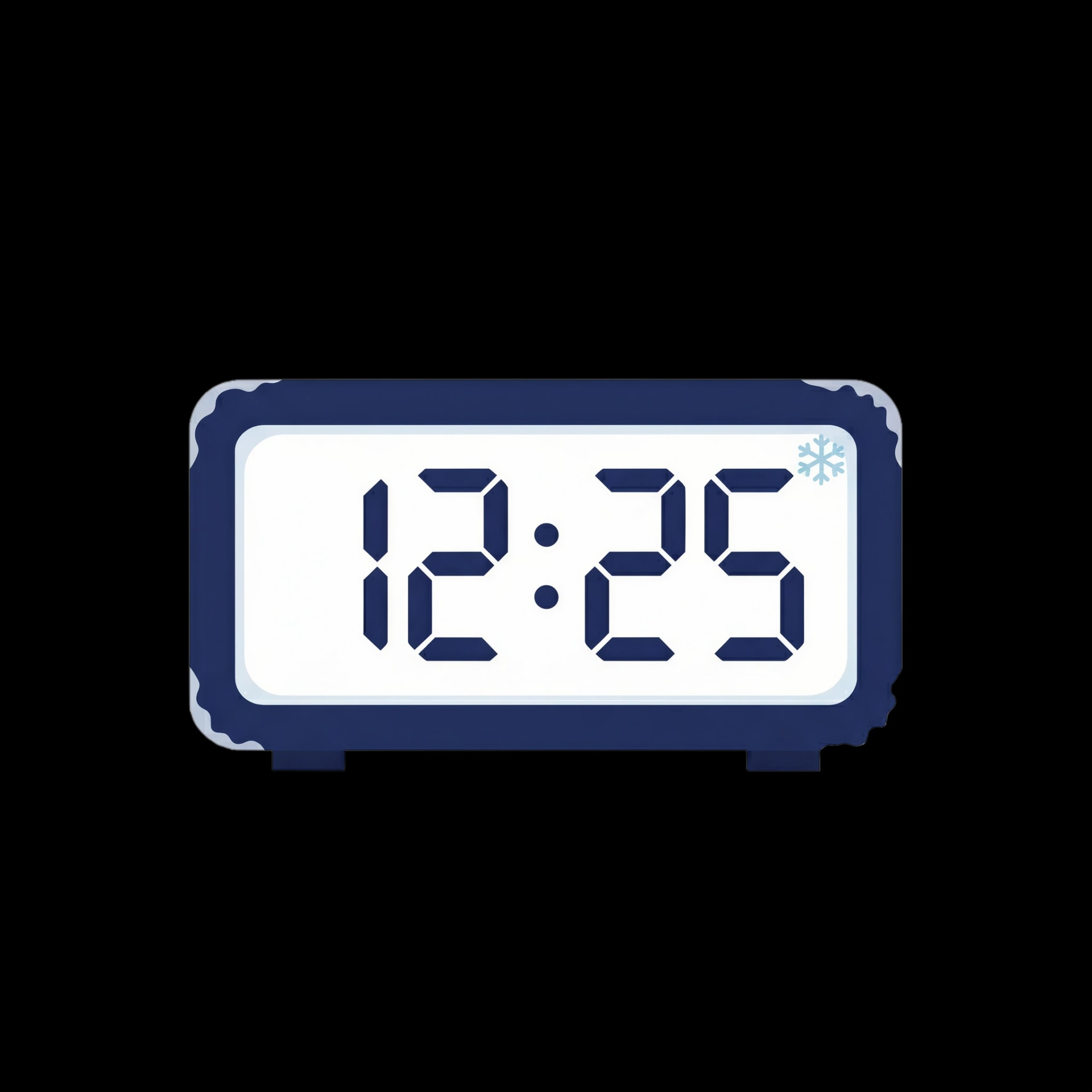 Winter Digital Clock
