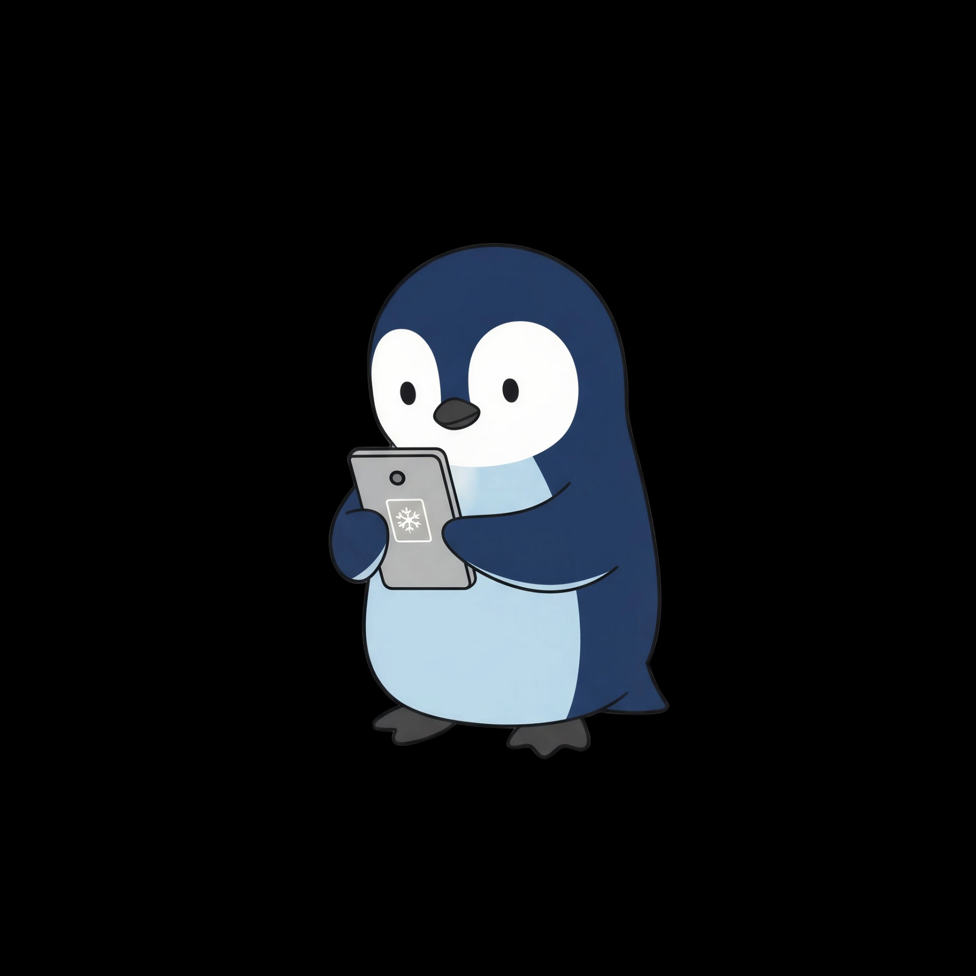 Penguin with Phone
