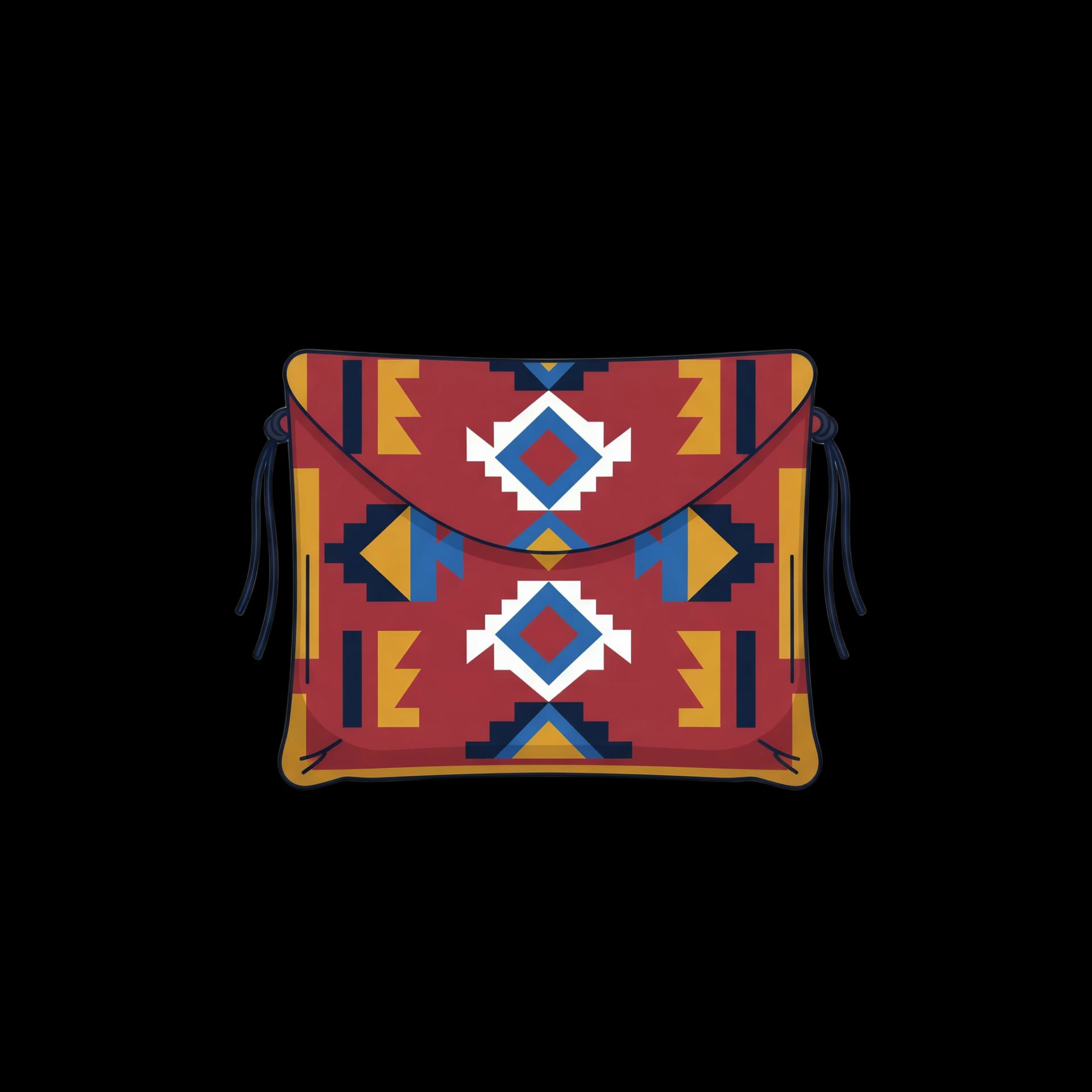 Geometric Parfleche Bag