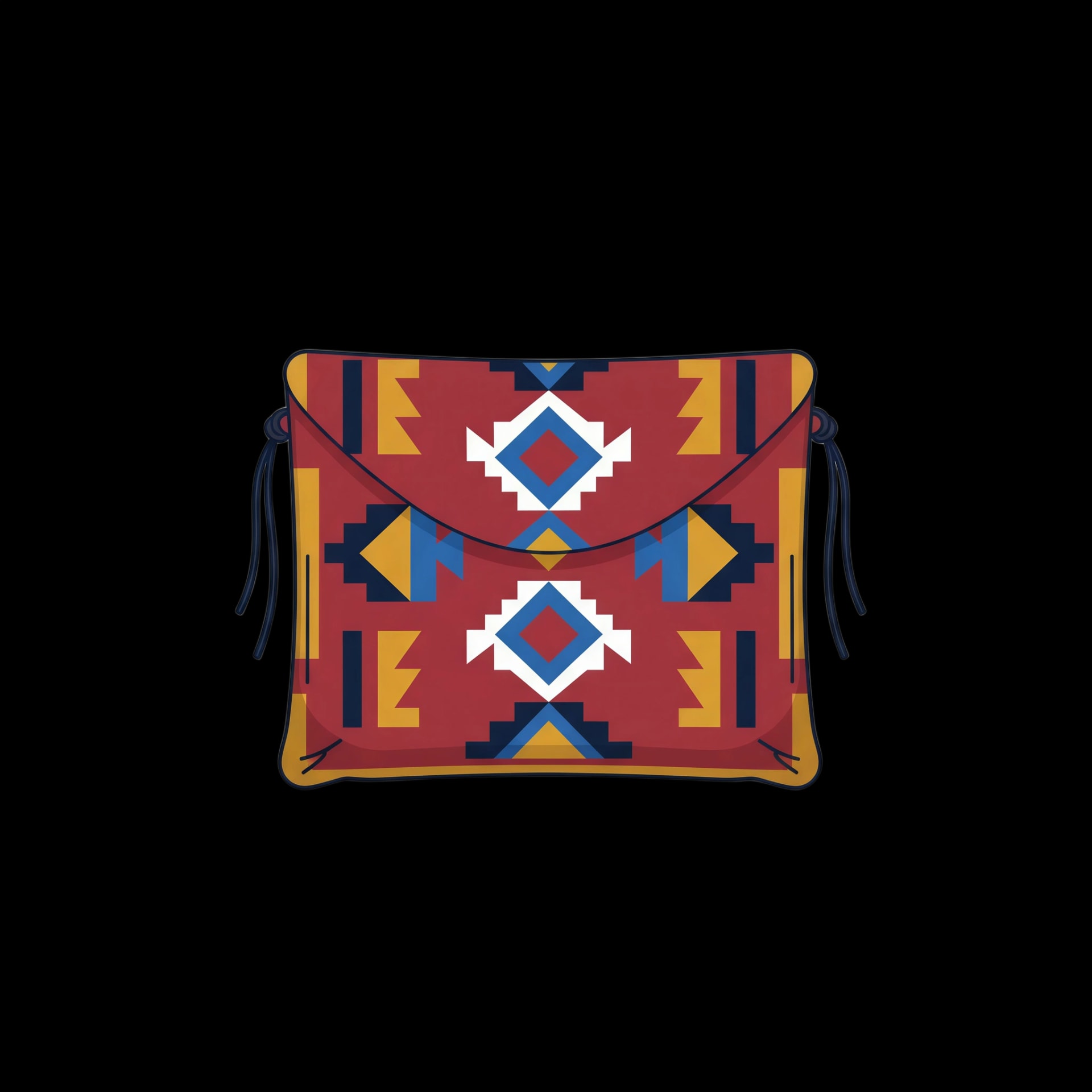 Geometric Parfleche Bag