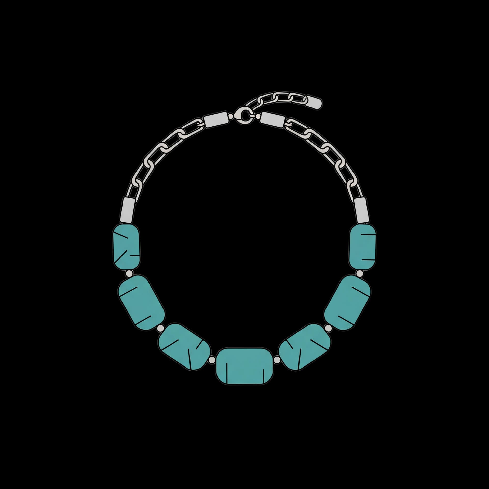 Turquoise Silver Necklace