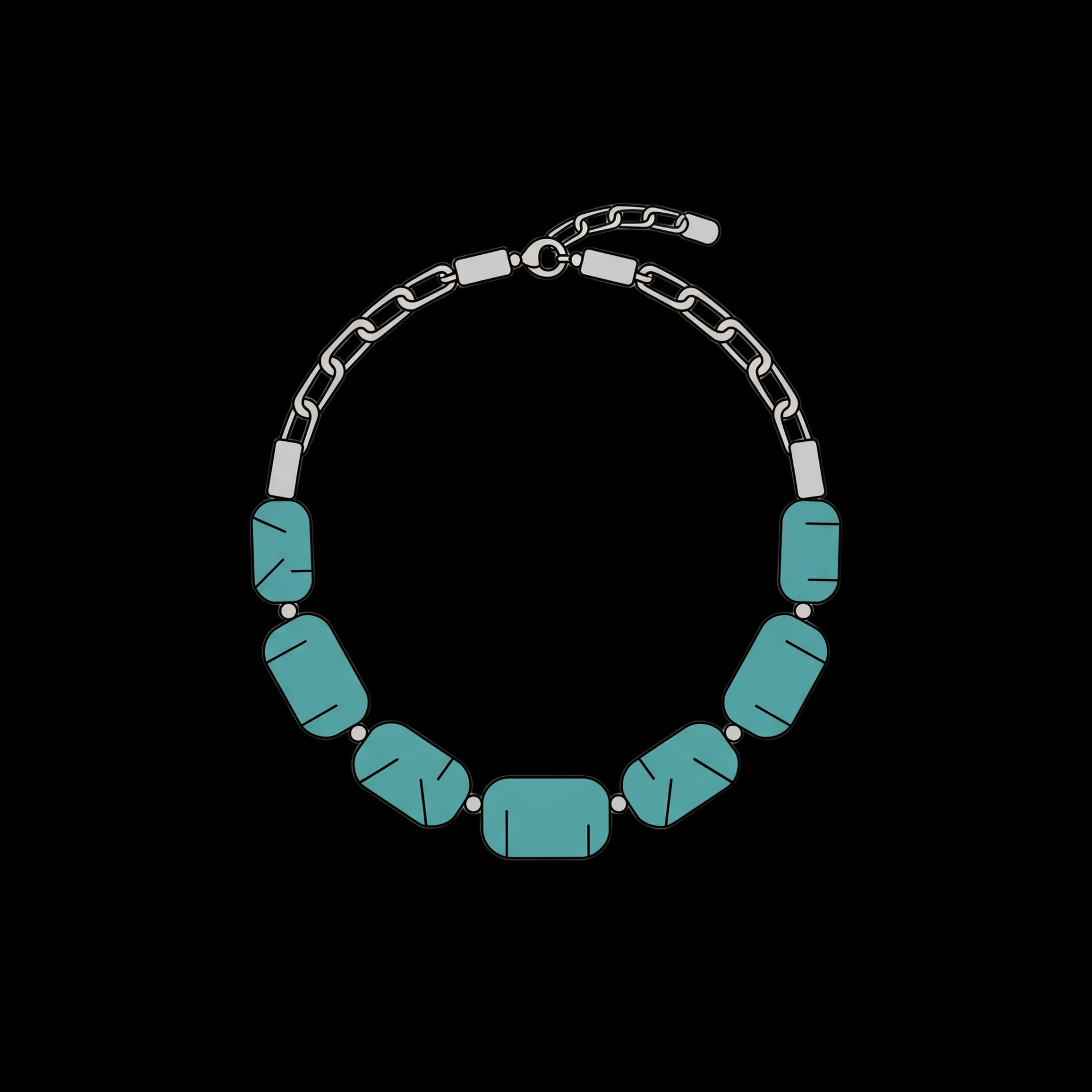 Turquoise Silver Necklace